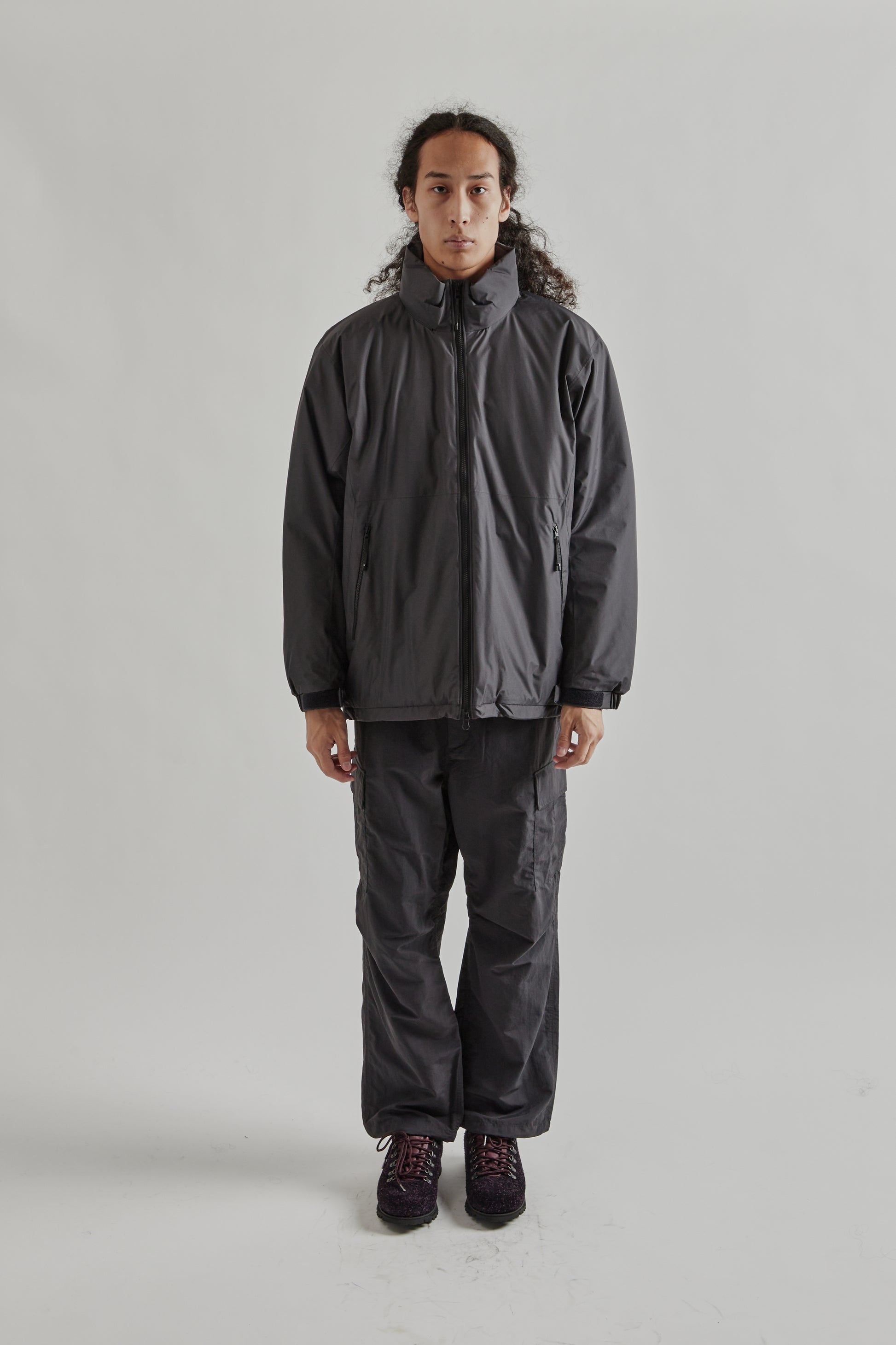 Goldwin FW25 Windstopper by Gore-Tex Labs Puffy Jacket Charcoal1