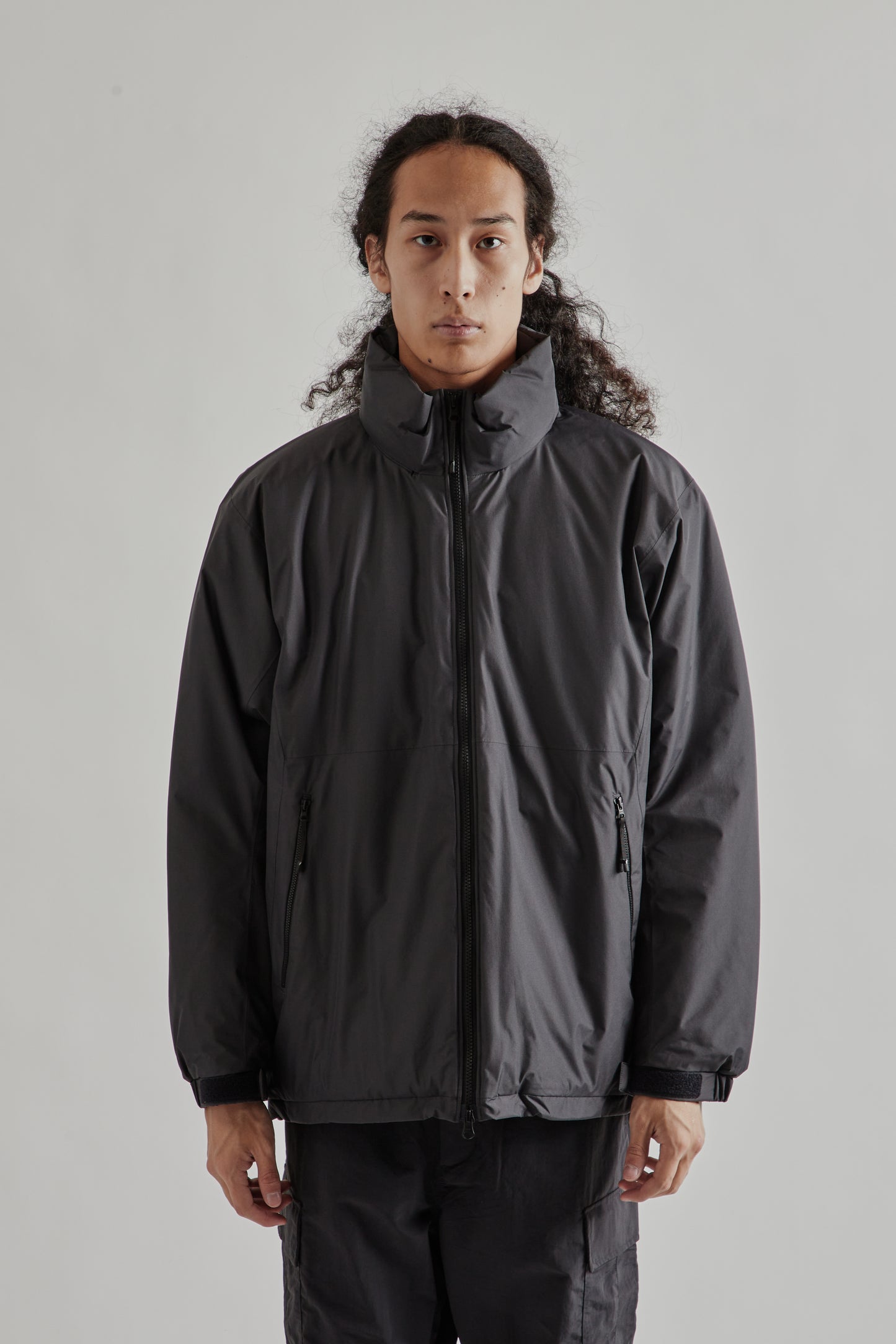 Goldwin FW25 Windstopper by Gore-Tex Labs Puffy Jacket Charcoal2