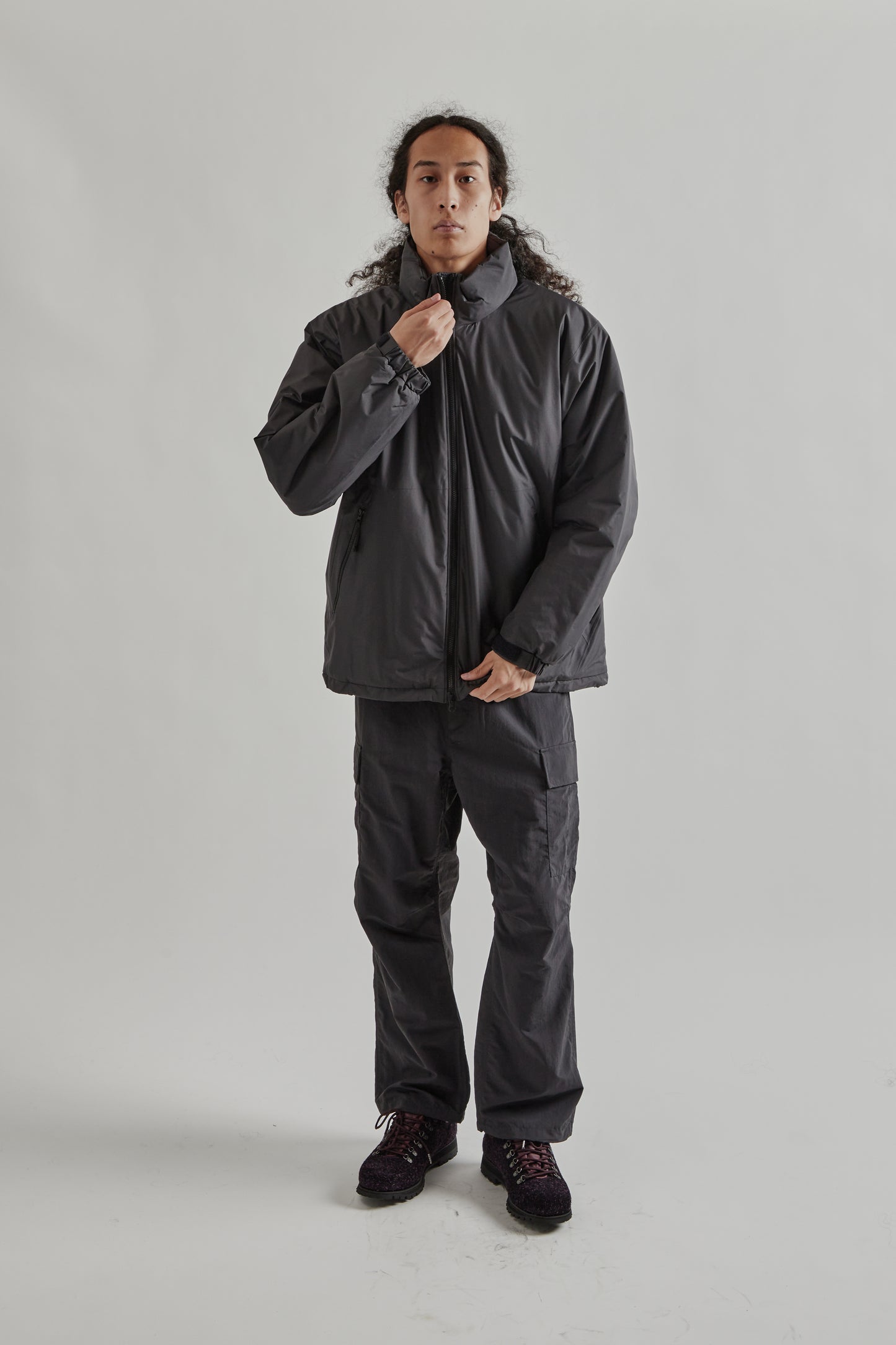 Goldwin FW25 Windstopper by Gore-Tex Labs Puffy Jacket Charcoal22
