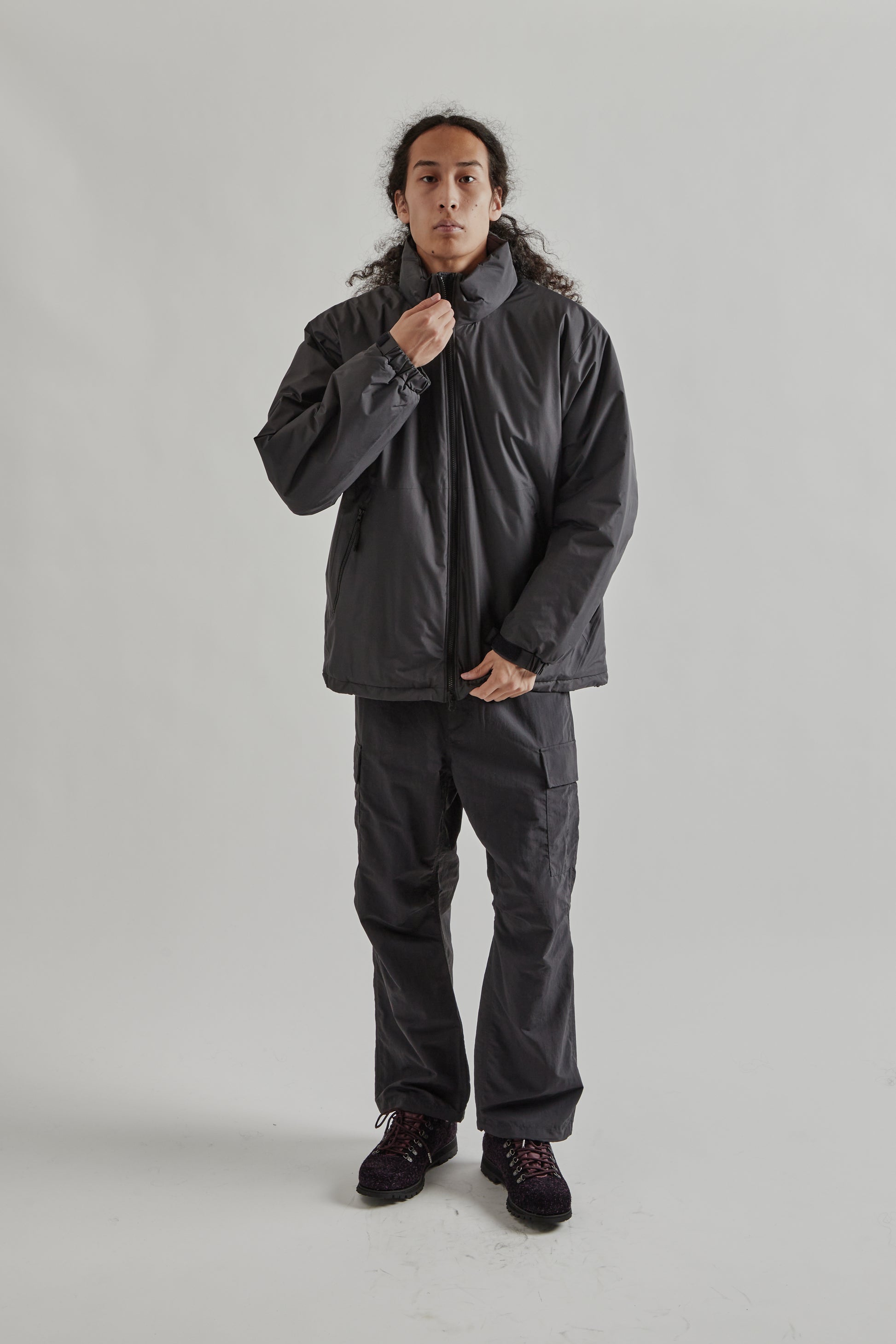 Goldwin FW25 Windstopper by Gore-Tex Labs Puffy Jacket Charcoal22