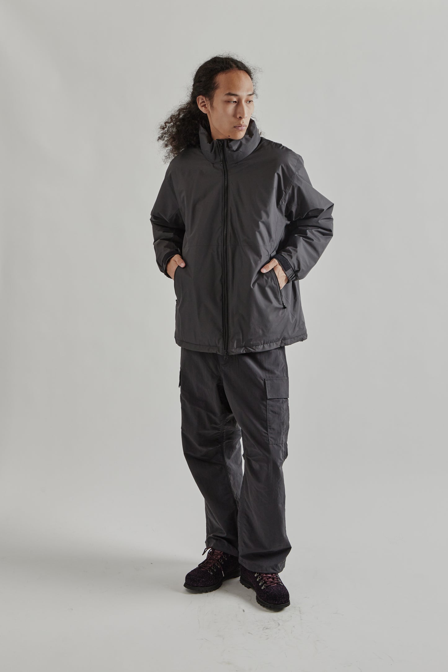 Goldwin FW25 Windstopper by Gore-Tex Labs Puffy Jacket Charcoal28