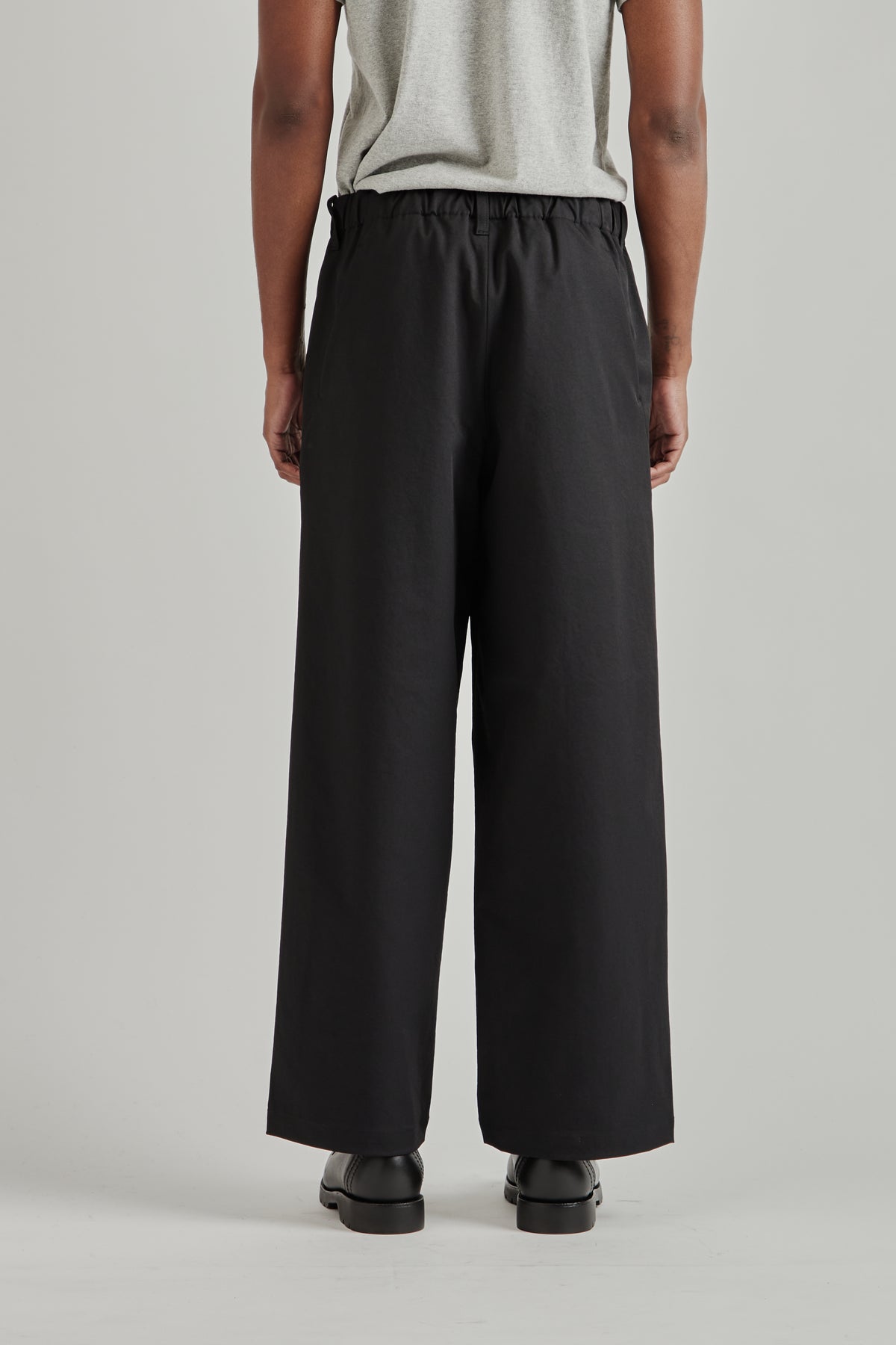 Baggy Straight Pants - Black