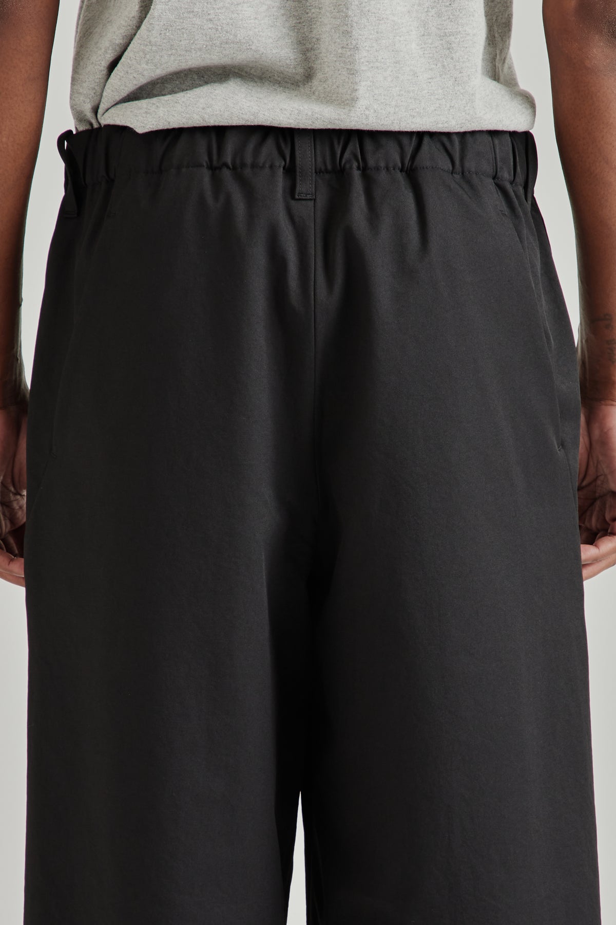 Baggy Straight Pants - Black