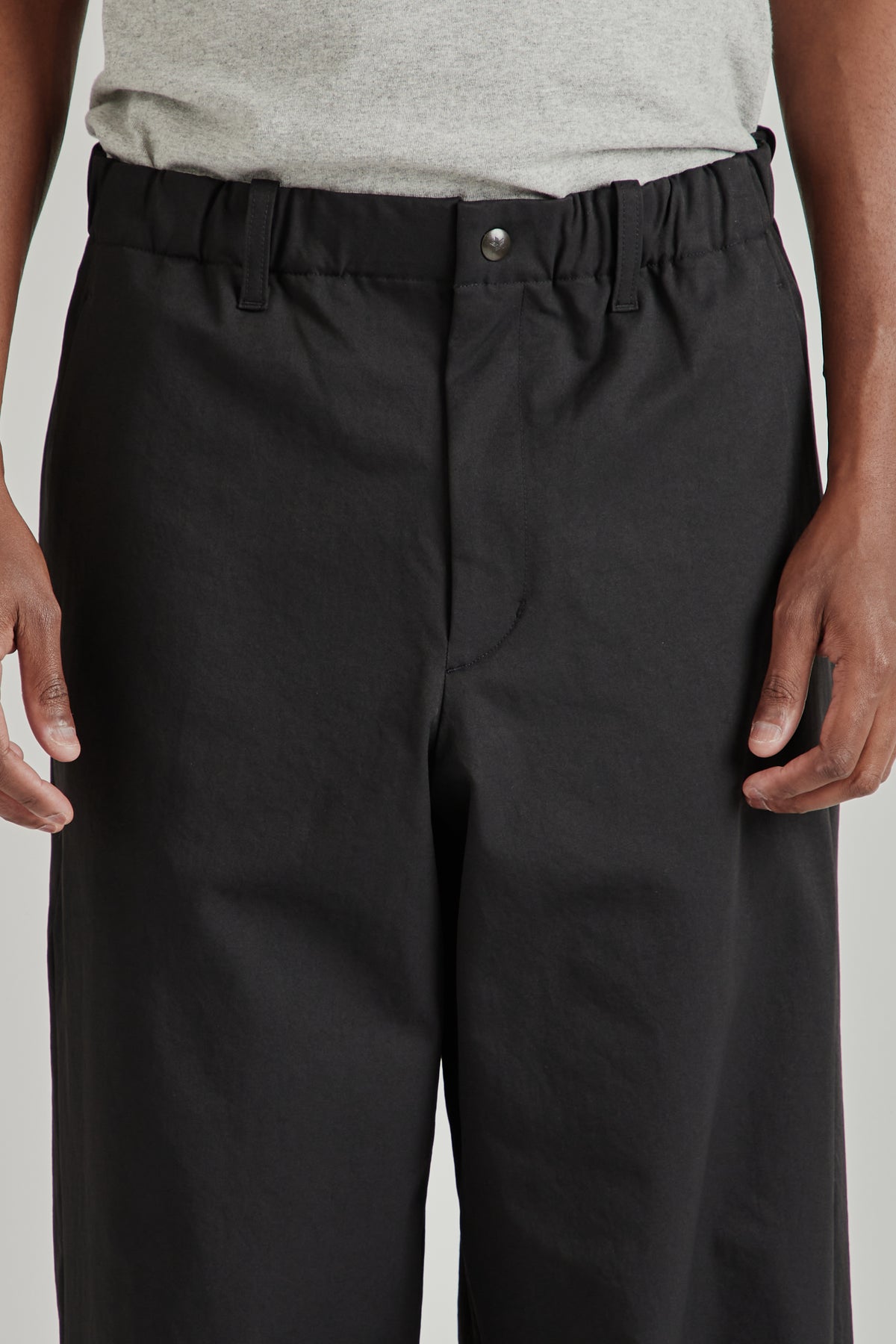Baggy Straight Pants - Black