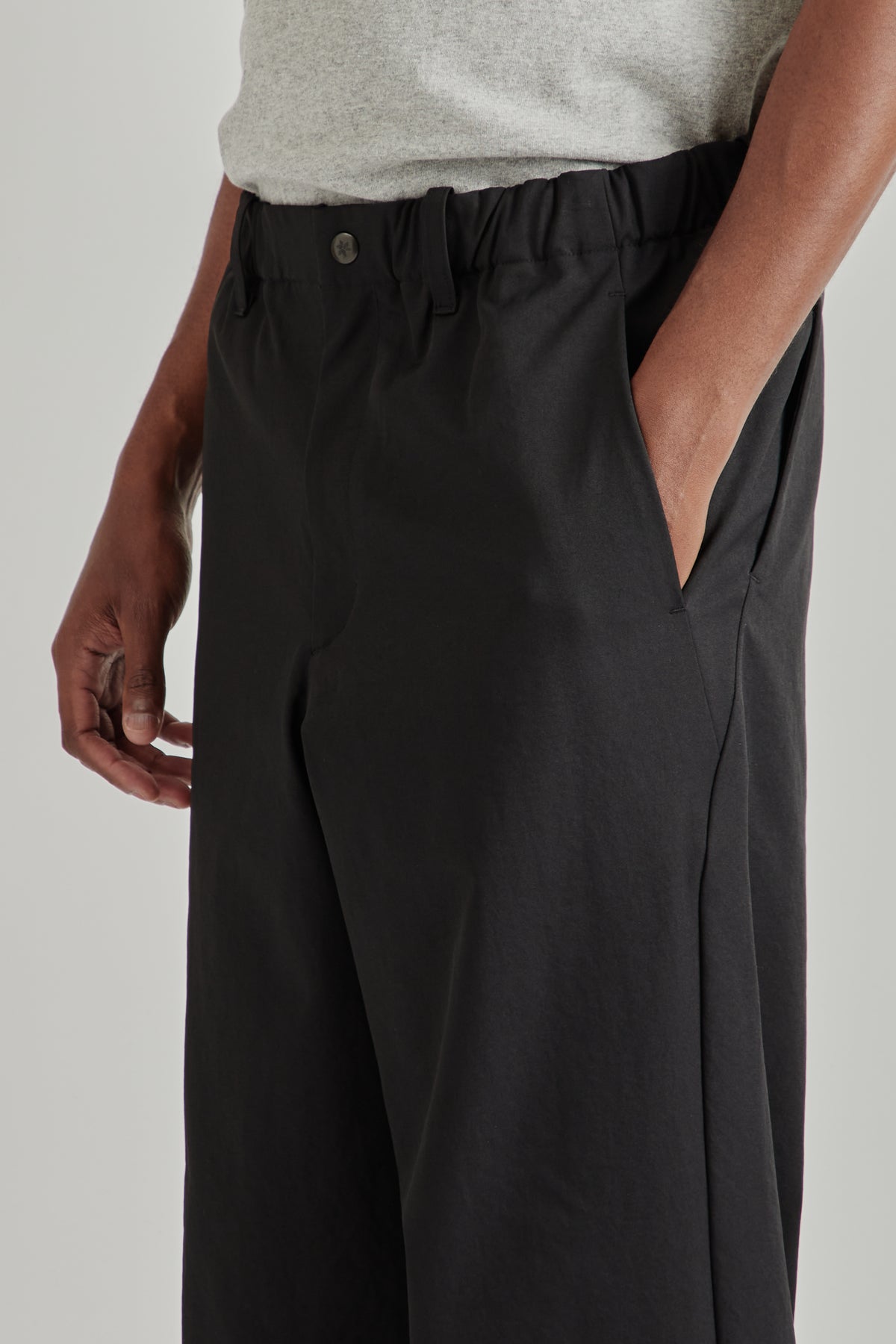 Baggy Straight Pants - Black