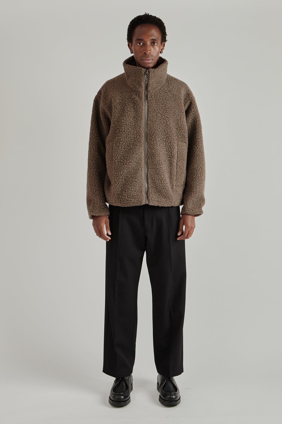 Deep Pile Fleece Jacket - Morel