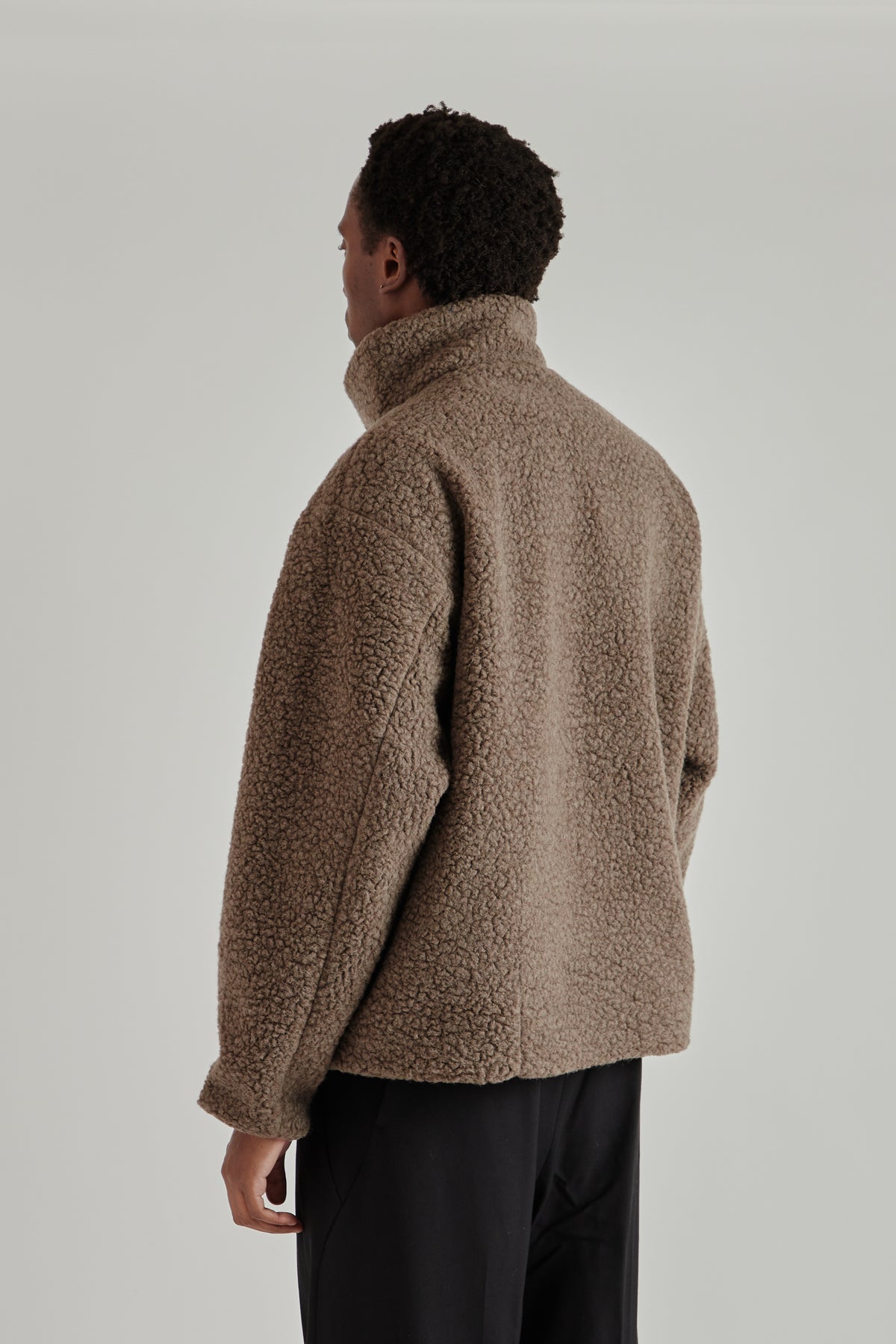 Deep Pile Fleece Jacket - Morel