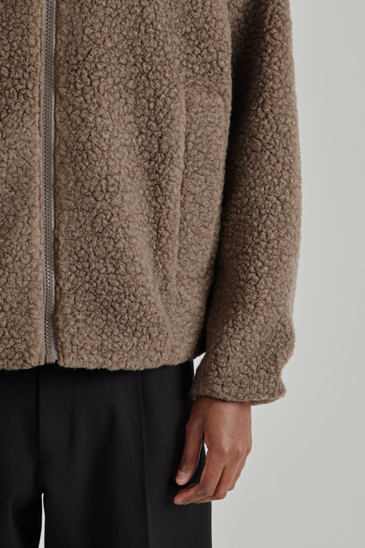 Deep Pile Fleece Jacket - Morel