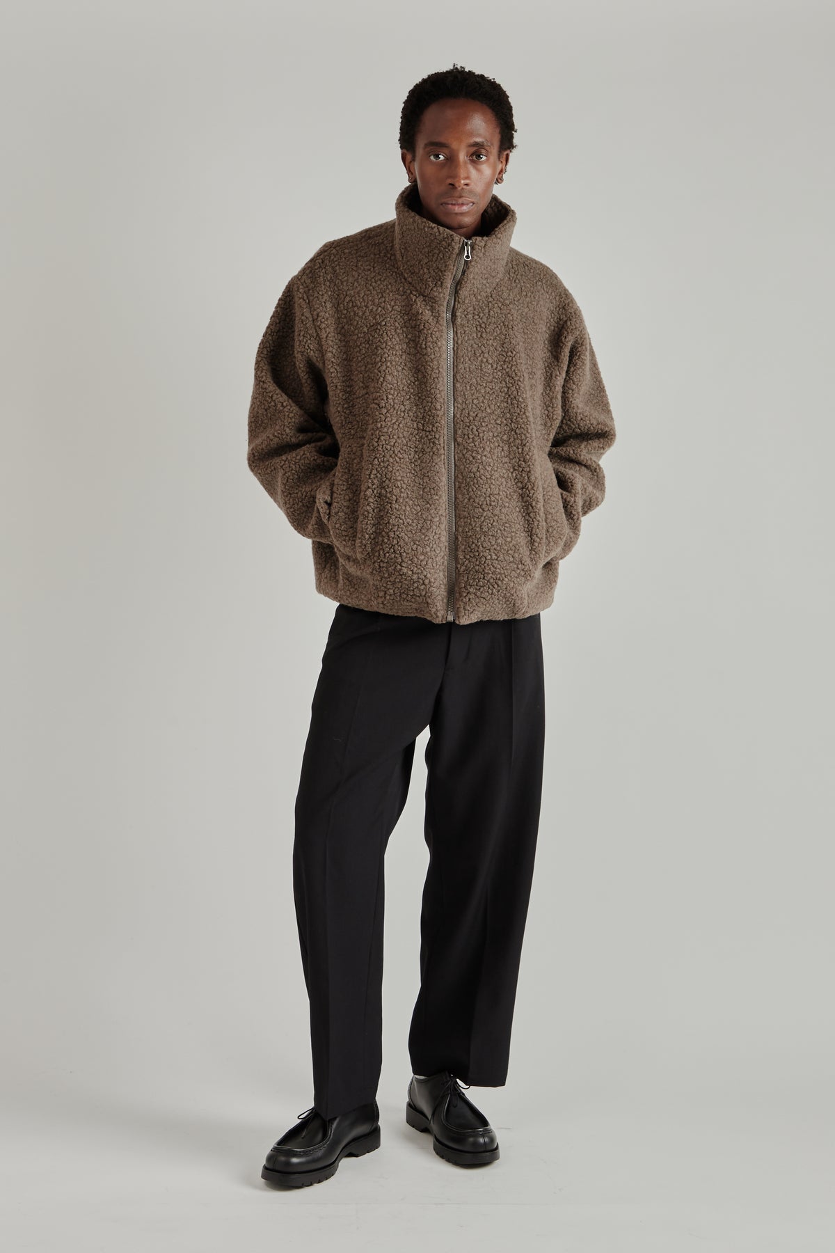Deep Pile Fleece Jacket - Morel