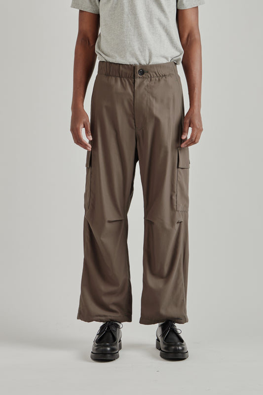 Light Oxford Cargo Pants - Espresso