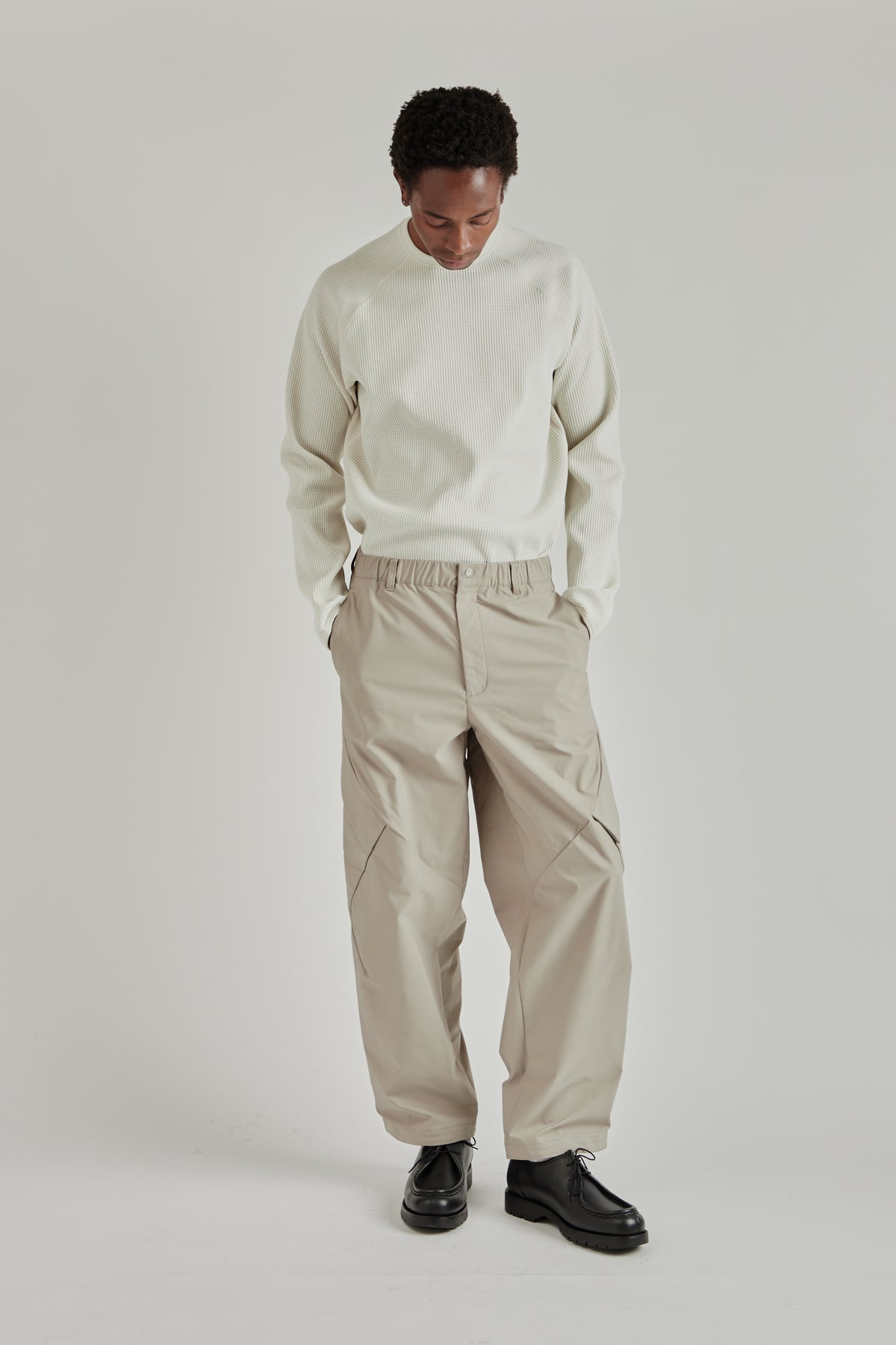 Pocket Double Weave Pants - Woody Beige