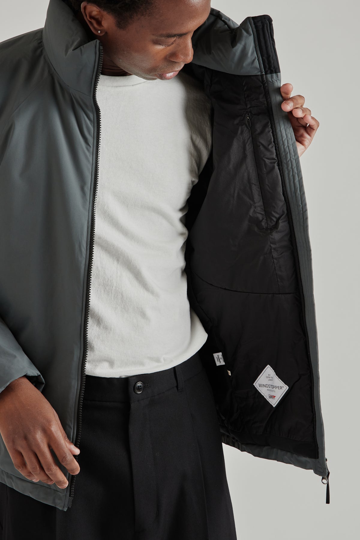 WINDSTOPPER Puffy Jacket - Olive Gray