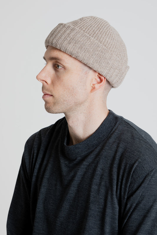 Goldwin Gore-Tex Windstopper Beanie in Mix Beige