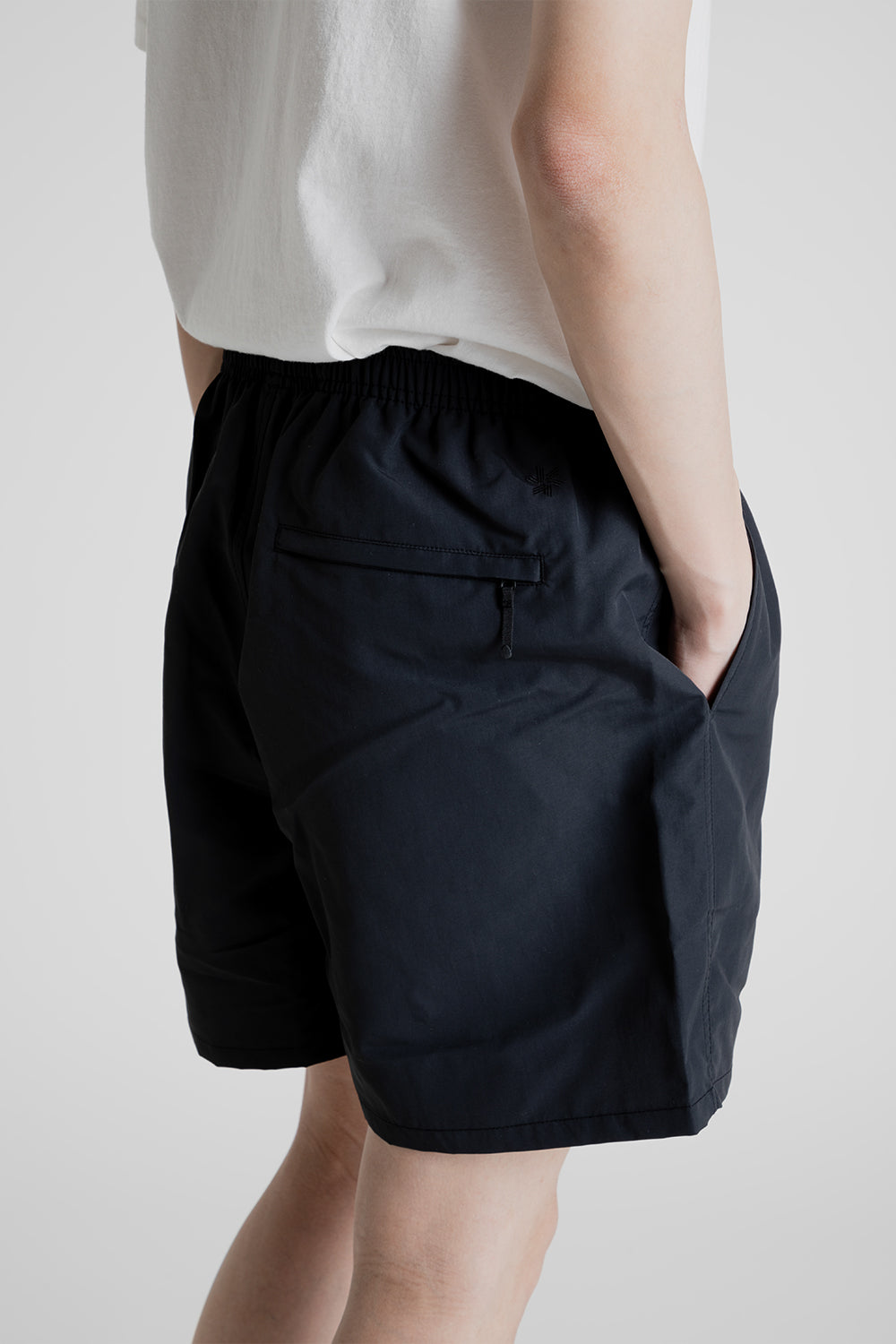 Goldwin Nylon Shorts 5 Inch in Black