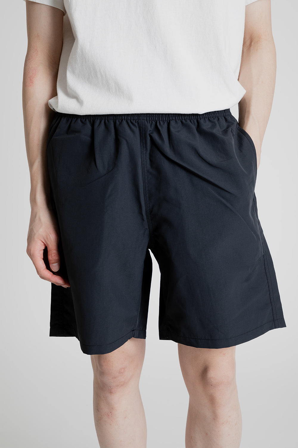 Goldwin Nylon Shorts 7 inch in Black