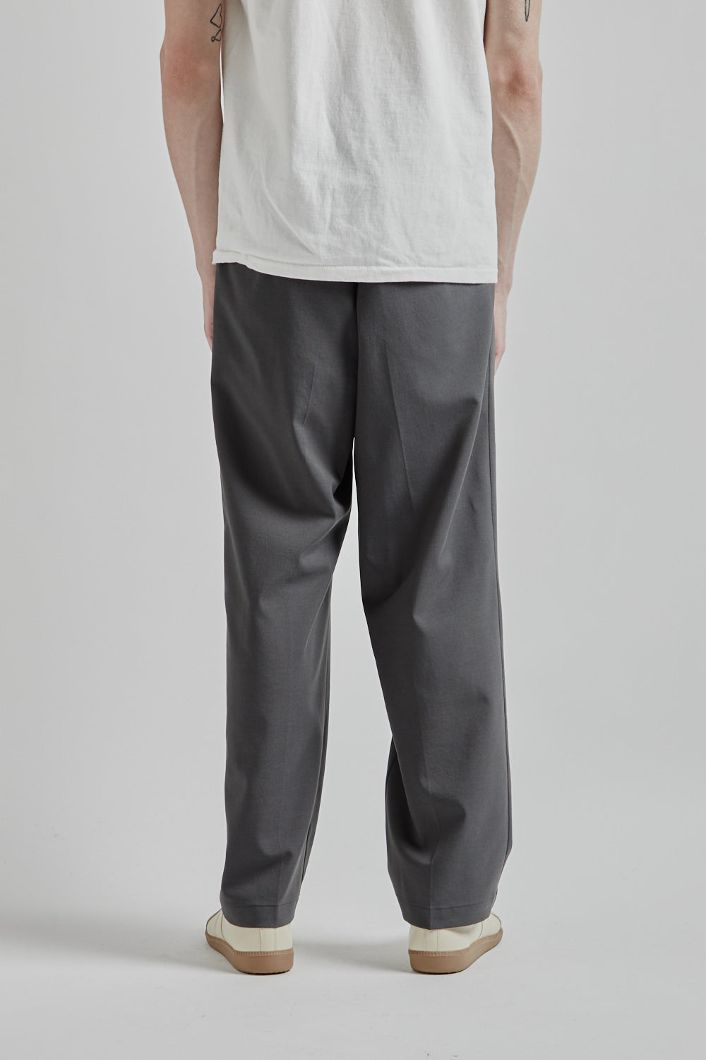 Goldwin One Tuck Straight Pants - Asphalt | Wallace Mercantile Shop