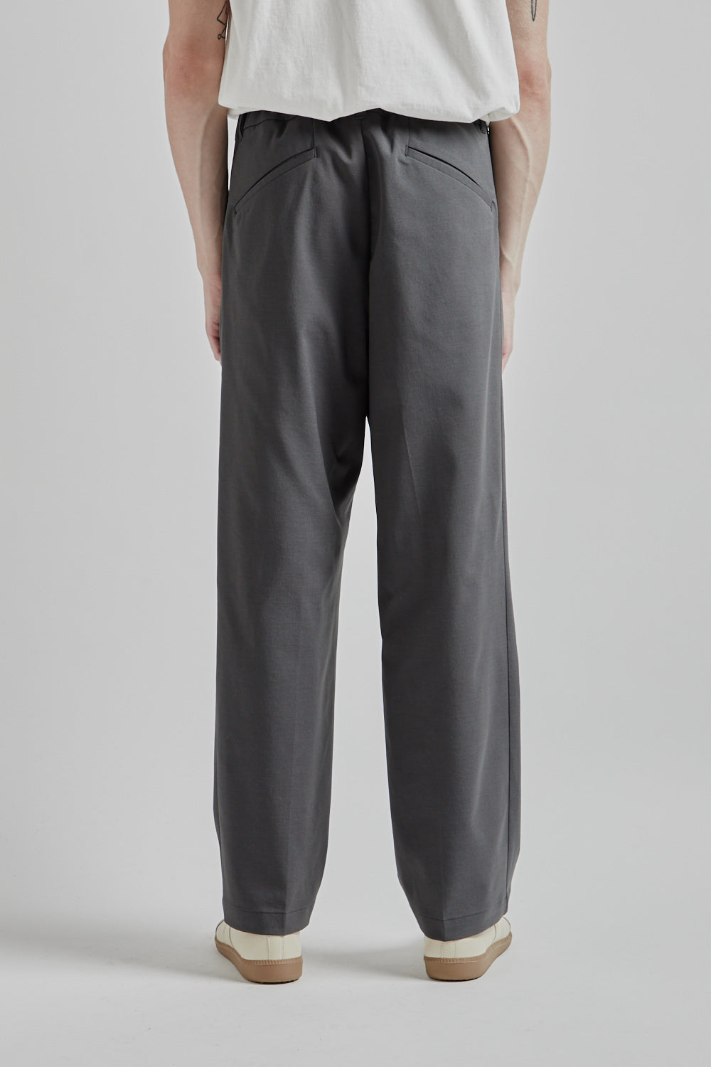 Goldwin One Tuck Straight Pants - Asphalt | Wallace Mercantile Shop