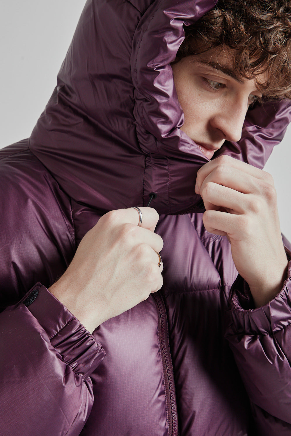 Goldwin PERTEX QUANTUM Down Parka Burgundy 015