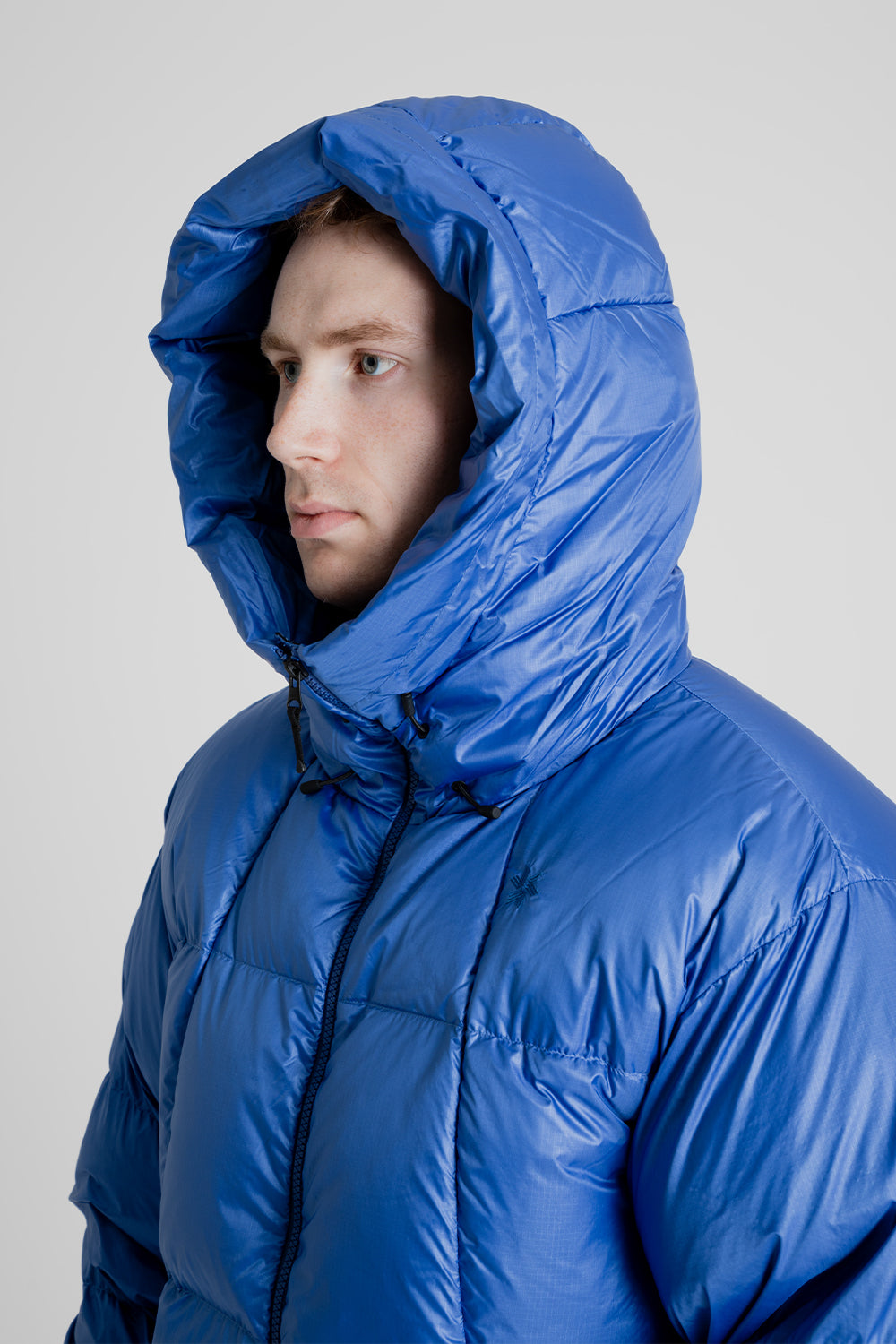 Blue down parka sale