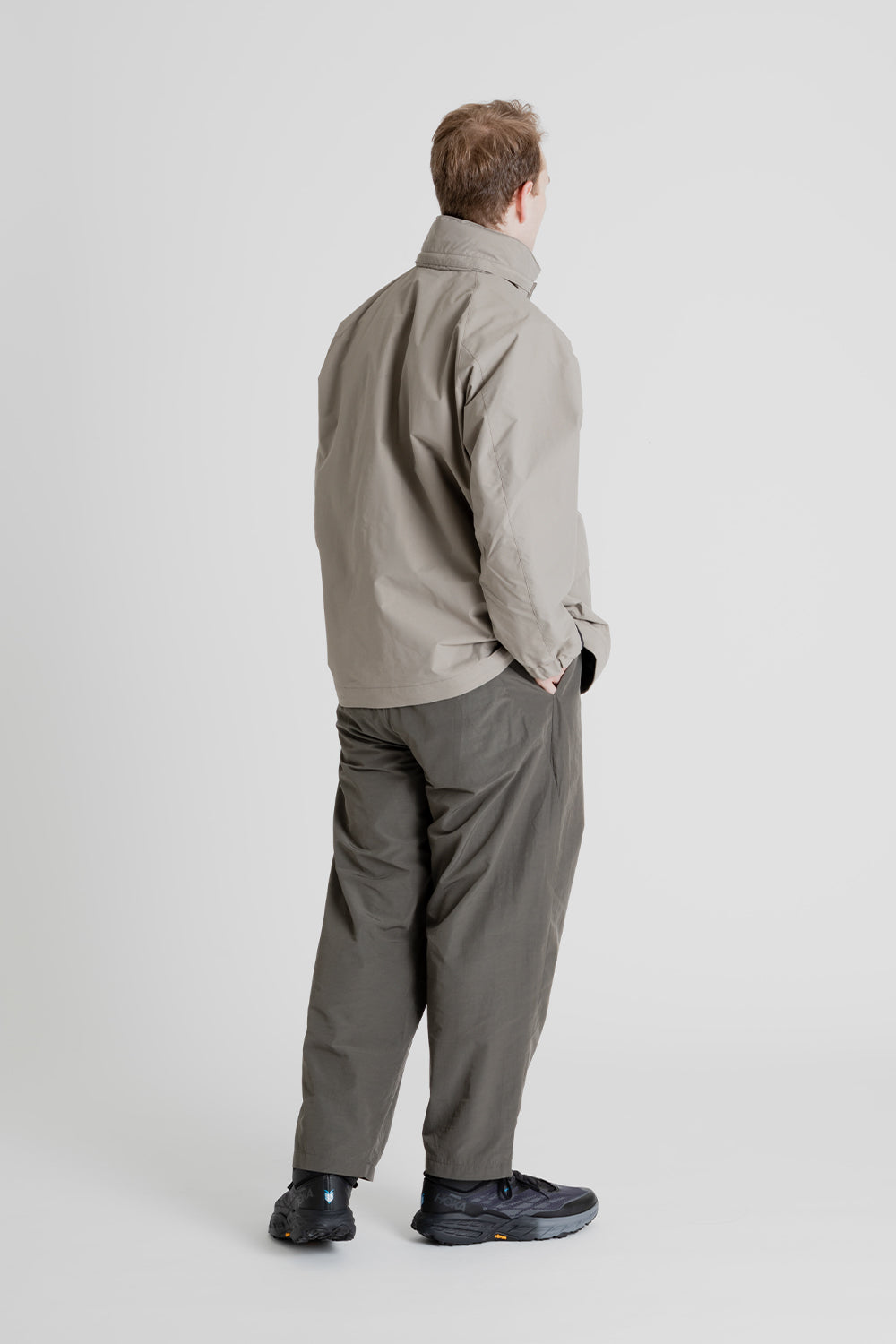 Goldwin Relax Straight Easy Pants in Dark Olive