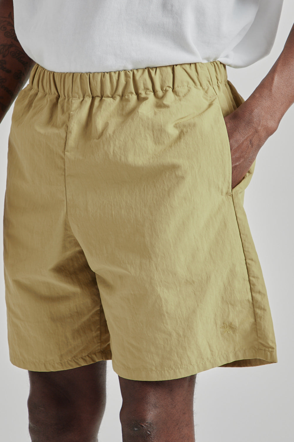Goldwin SS25 Nylon Shorts Acid Oil 09