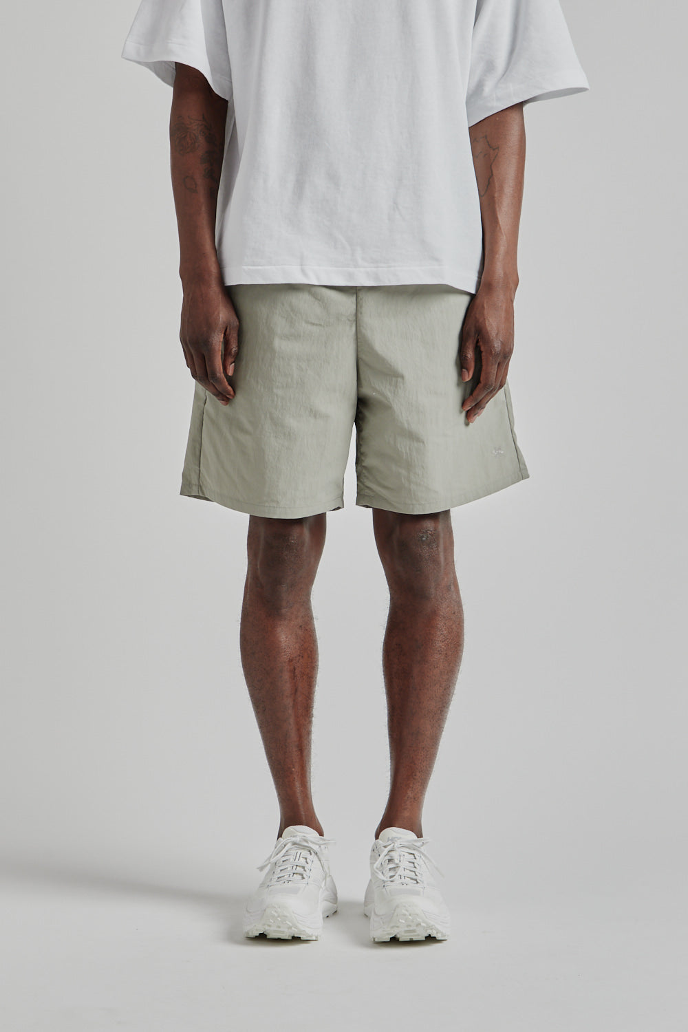 Goldwin SS25 Nylon Shorts Moon Mist 02