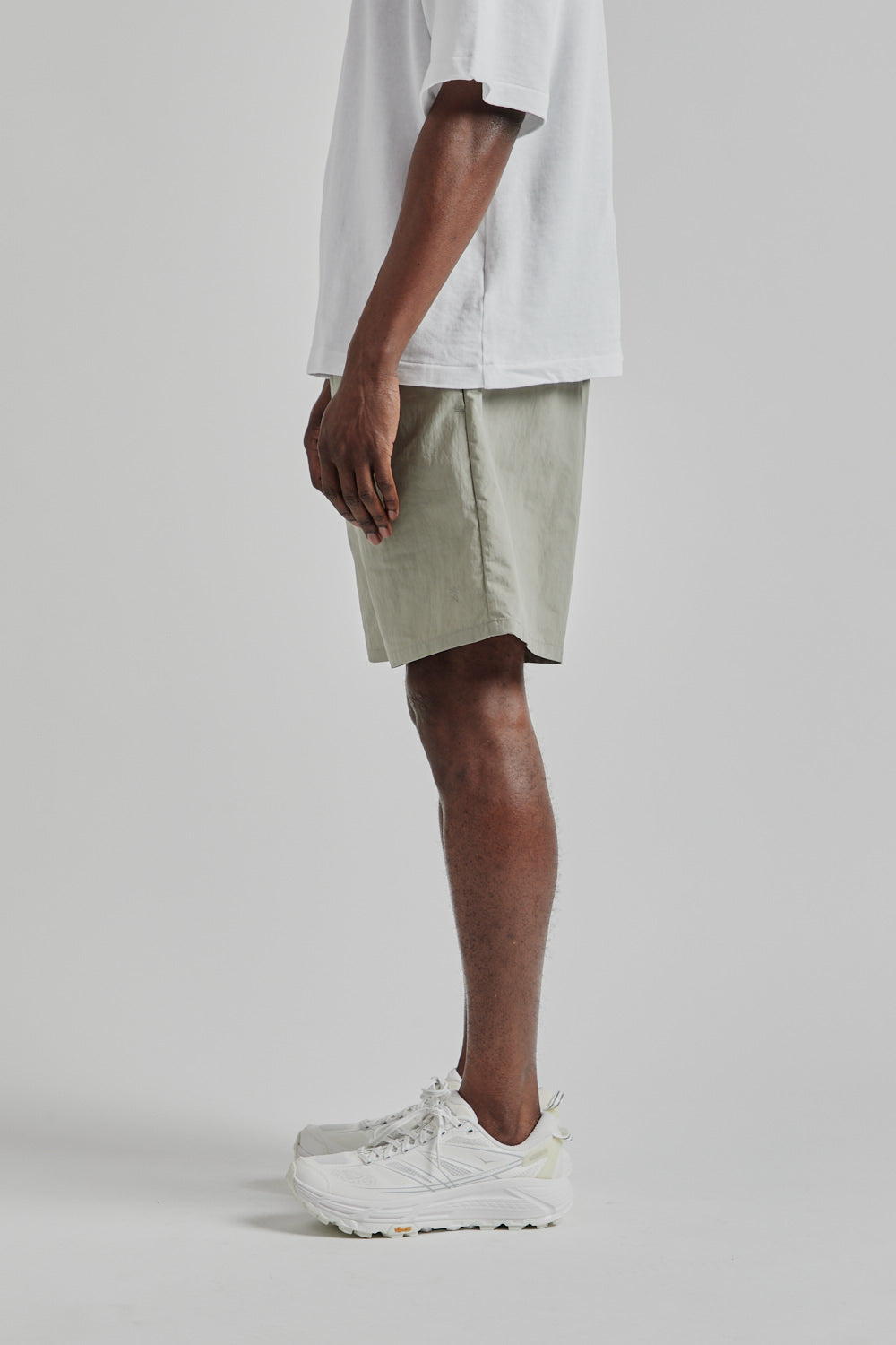 Goldwin SS25 Nylon Shorts Moon Mist 03