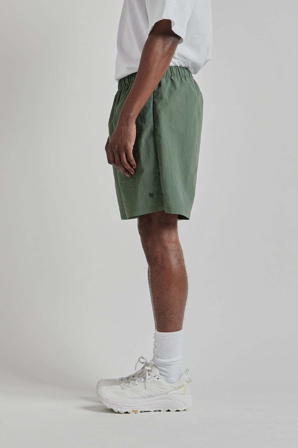 Goldwin SS25 Nylon Shorts Urban Green 03