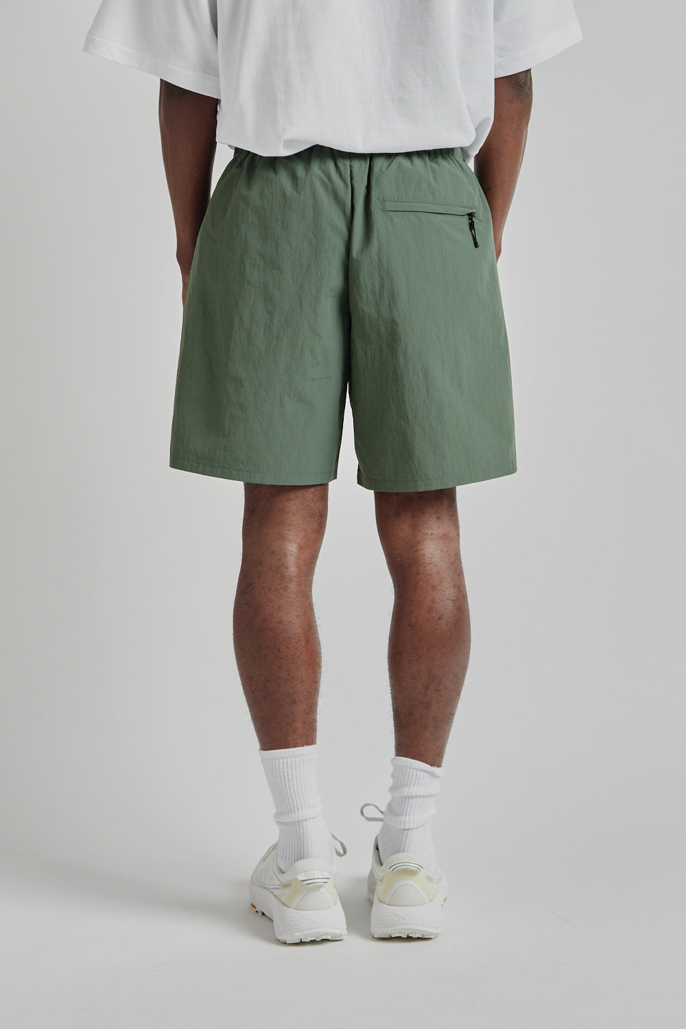 Goldwin SS25 Nylon Shorts Urban Green 04