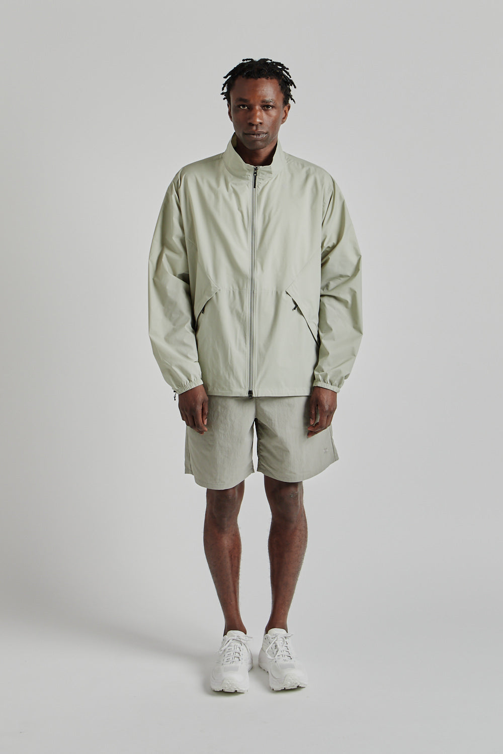 Goldwin Pertex Equilibrium Wind Jacket - Fog Beige | Wallace