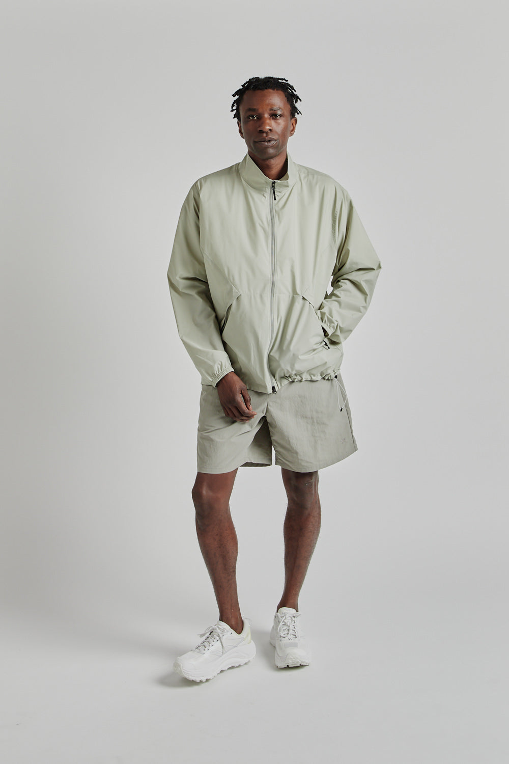 Goldwin Pertex Equilibrium Wind Jacket - Fog Beige | Wallace