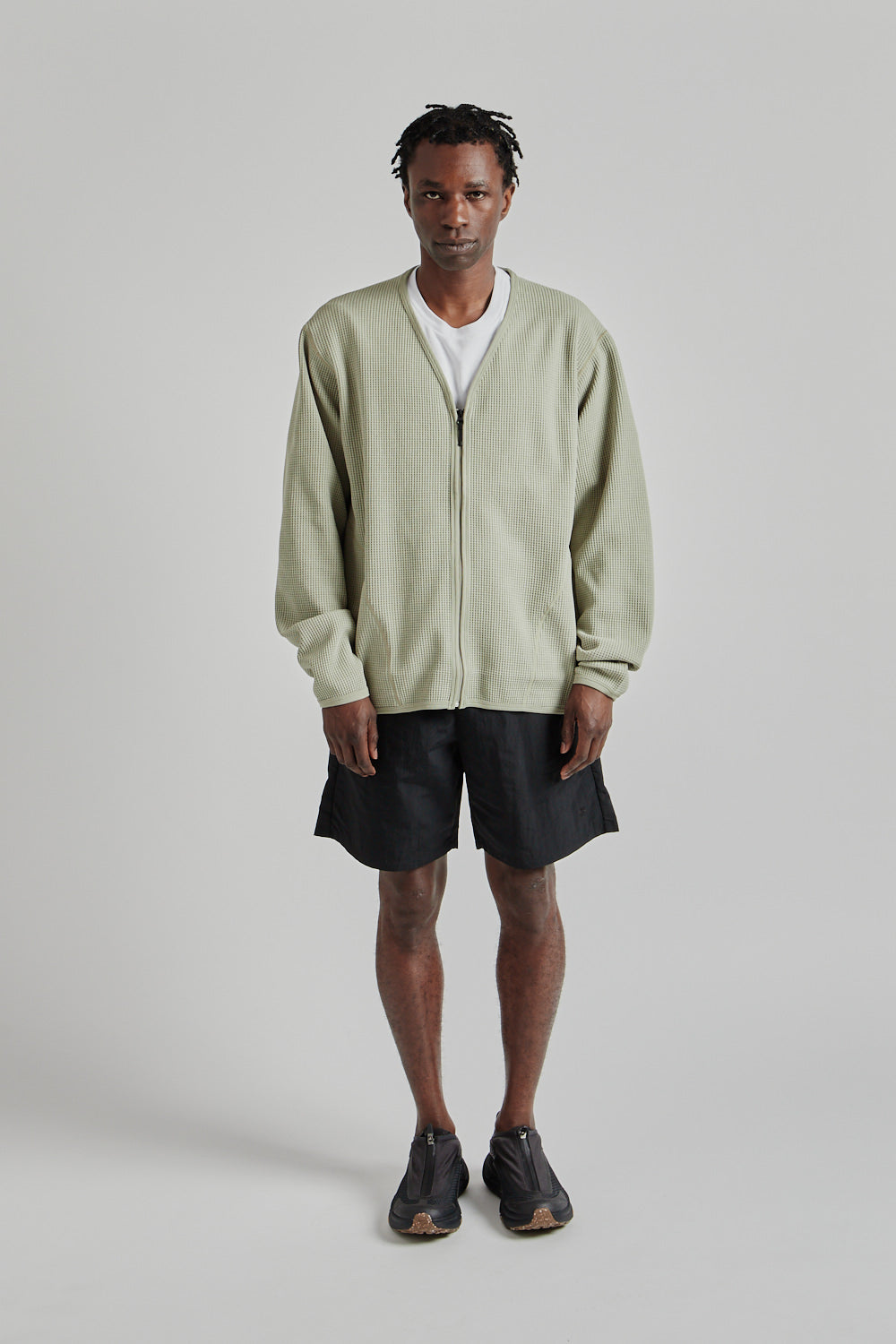 Goldwin SS25 WF Light Cardigan Oak Beige 01
