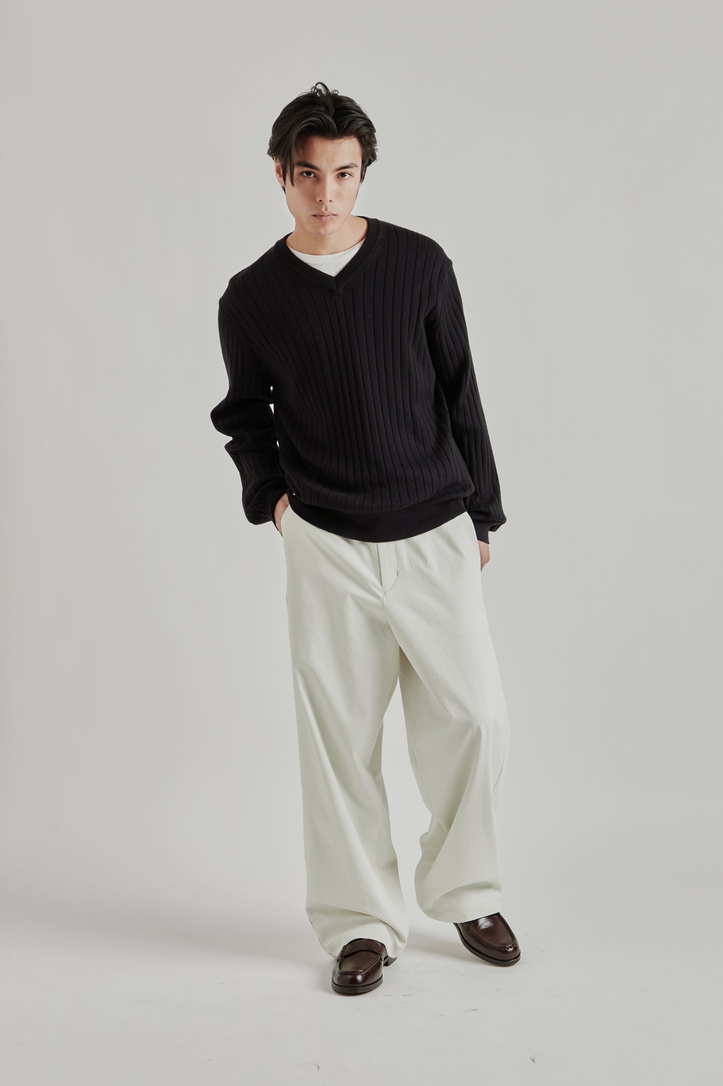 Goldwin SS26 Baggy Straight Pants Ivory1920
