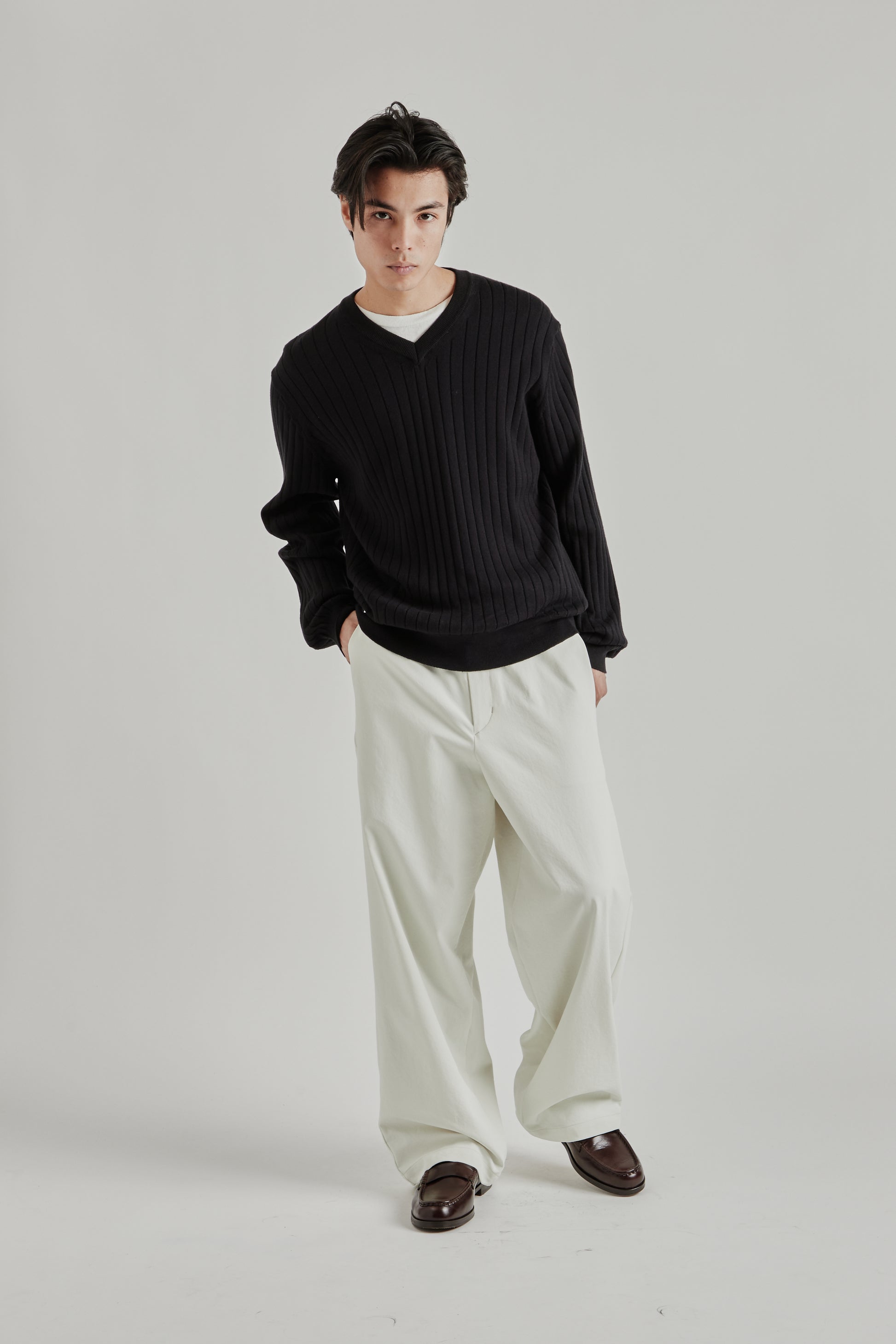 Goldwin SS26 Baggy Straight Pants Ivory1920