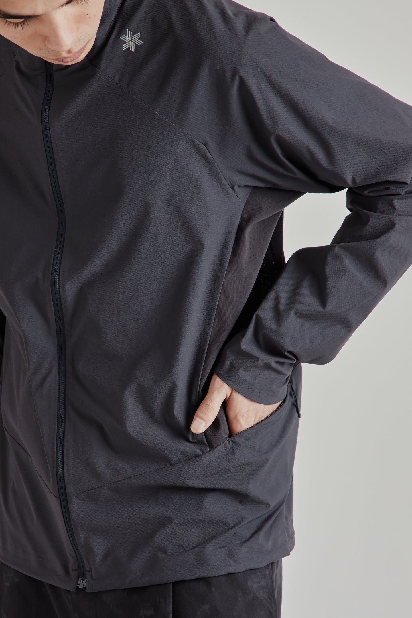Goldwin SS26 Eris Hybrid Jacket Ebony Gray1854