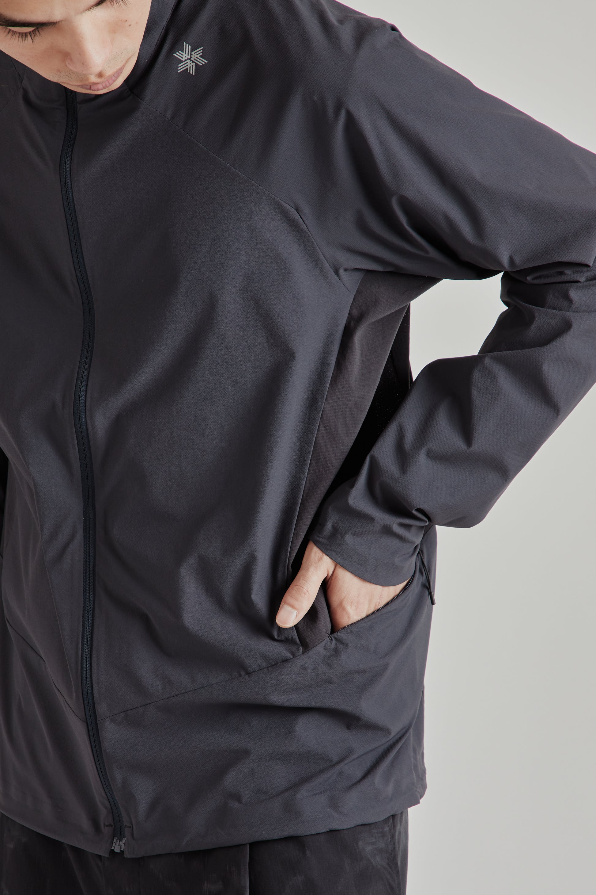 Goldwin SS26 Eris Hybrid Jacket Ebony Gray1854
