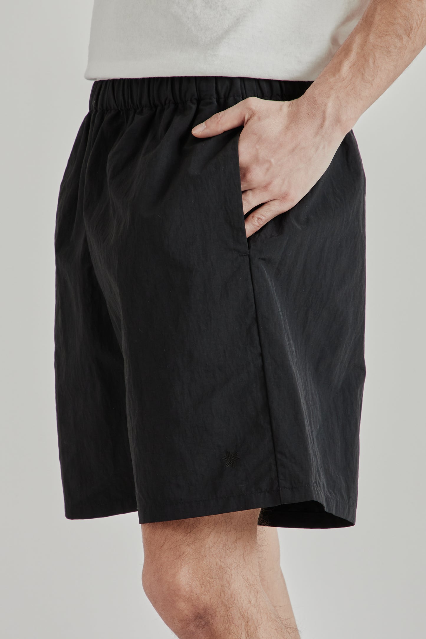 Goldwin SS26 Nylon Shorts Black1693