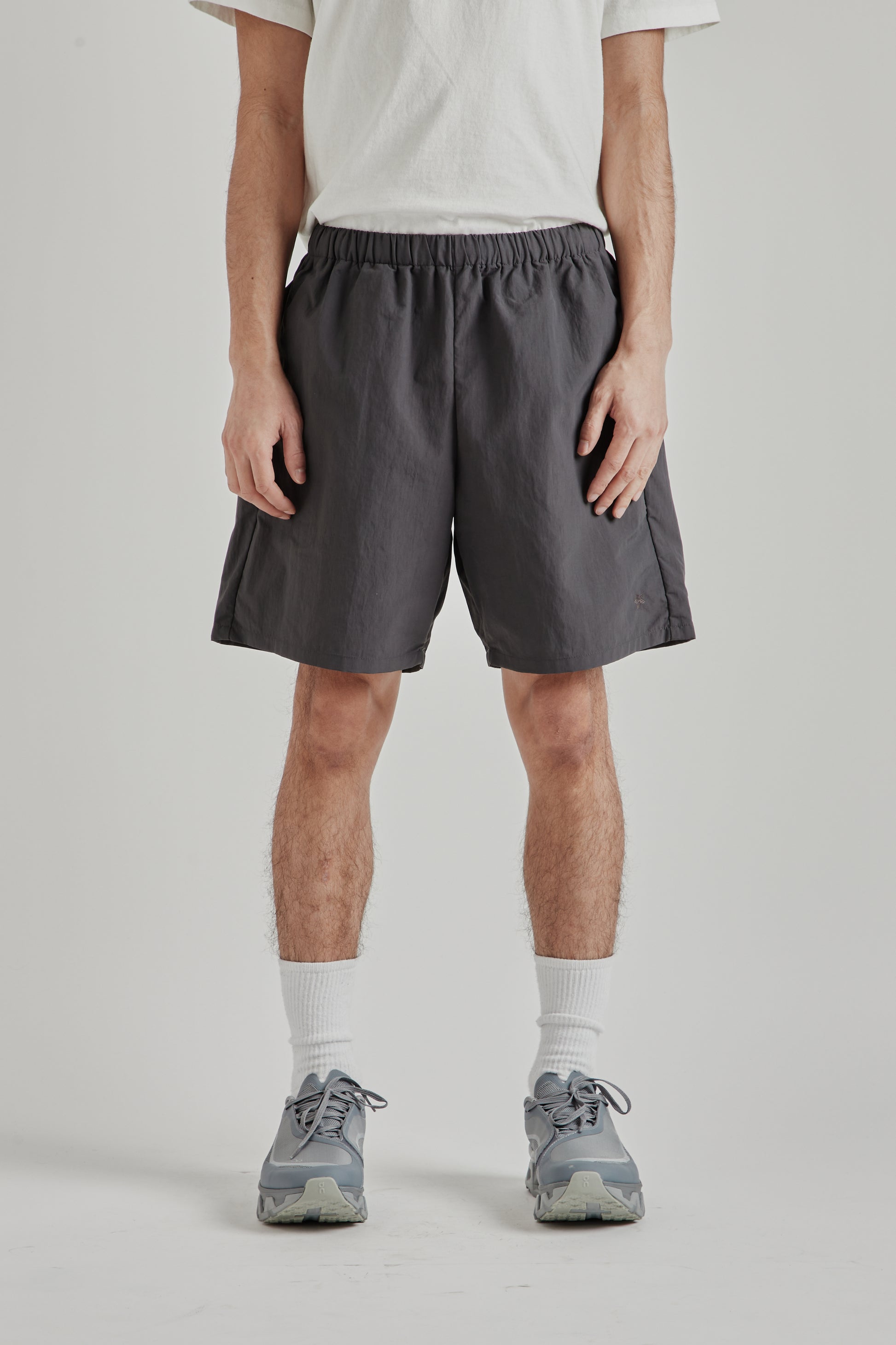 Goldwin SS26 Nylon Shorts Deep Charcoal1658