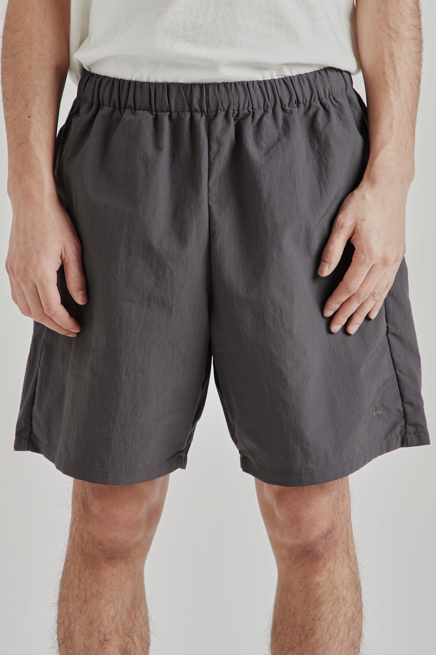 Goldwin SS26 Nylon Shorts Deep Charcoal1667
