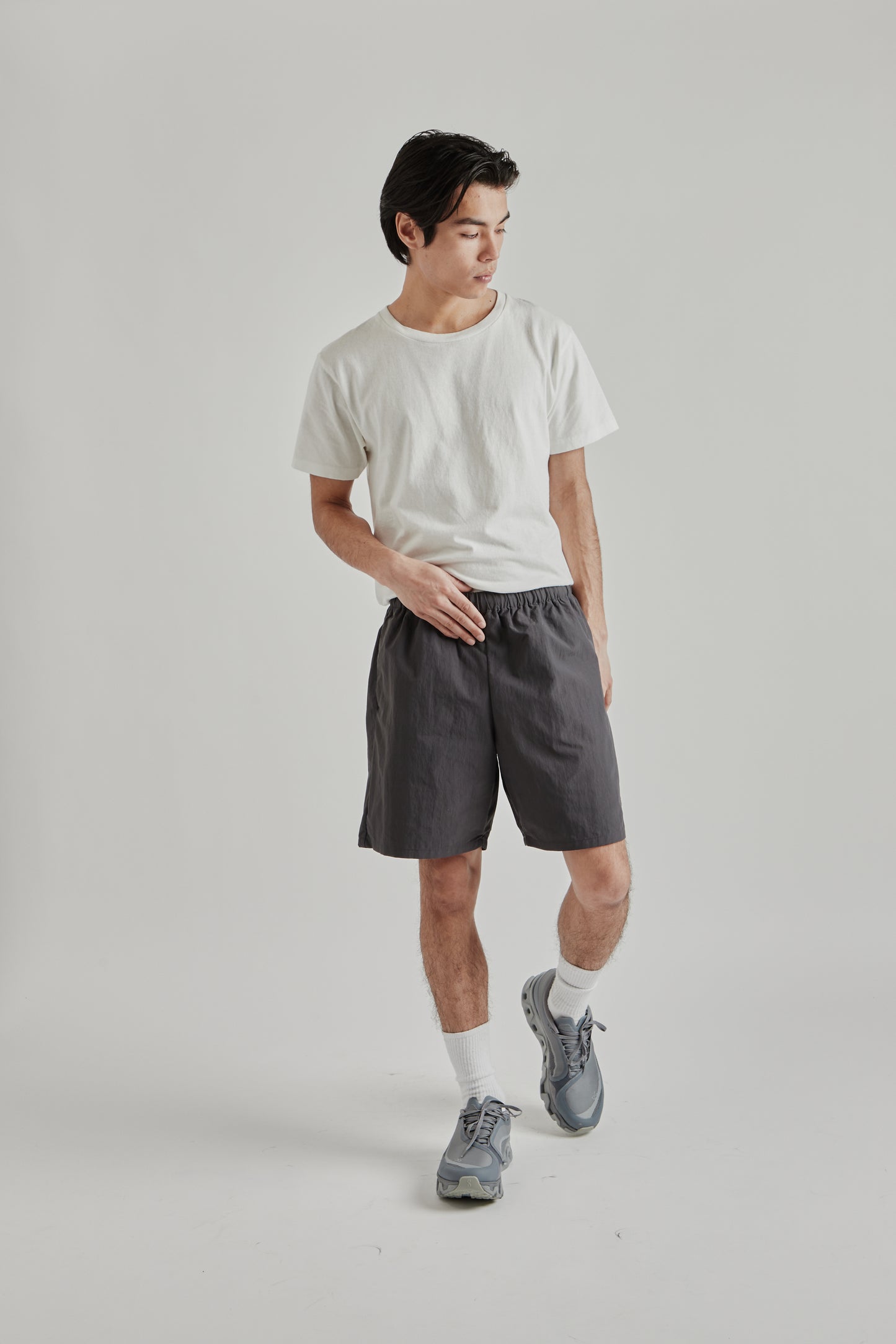 Goldwin SS26 Nylon Shorts Deep Charcoal1671