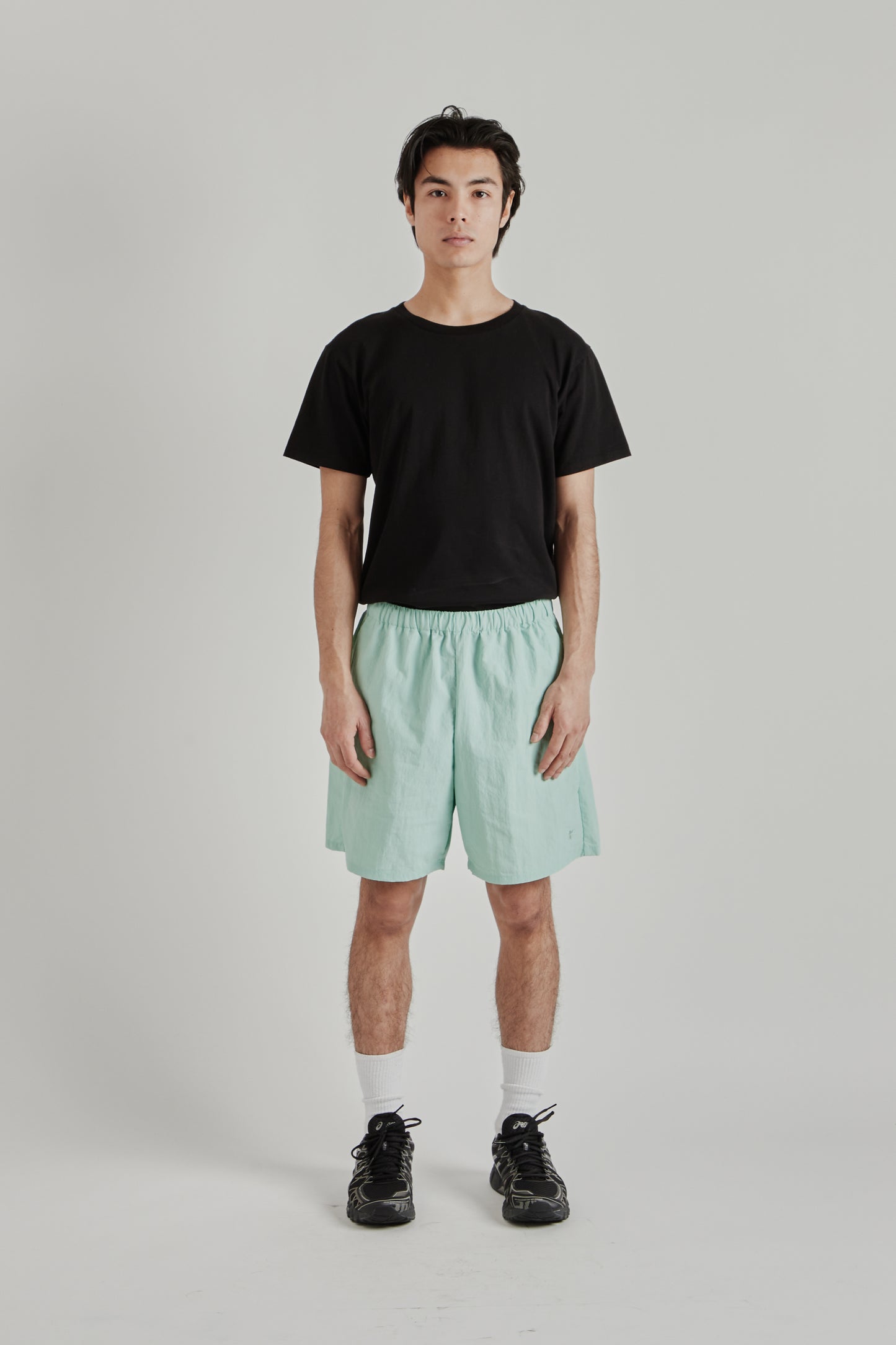 Goldwin SS26 Nylon Shorts Opal Green1733