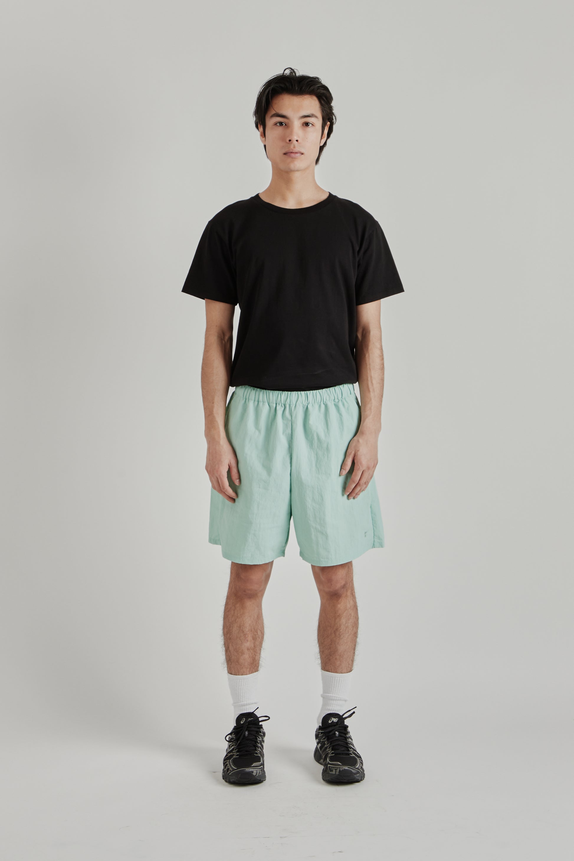 Goldwin SS26 Nylon Shorts Opal Green1733