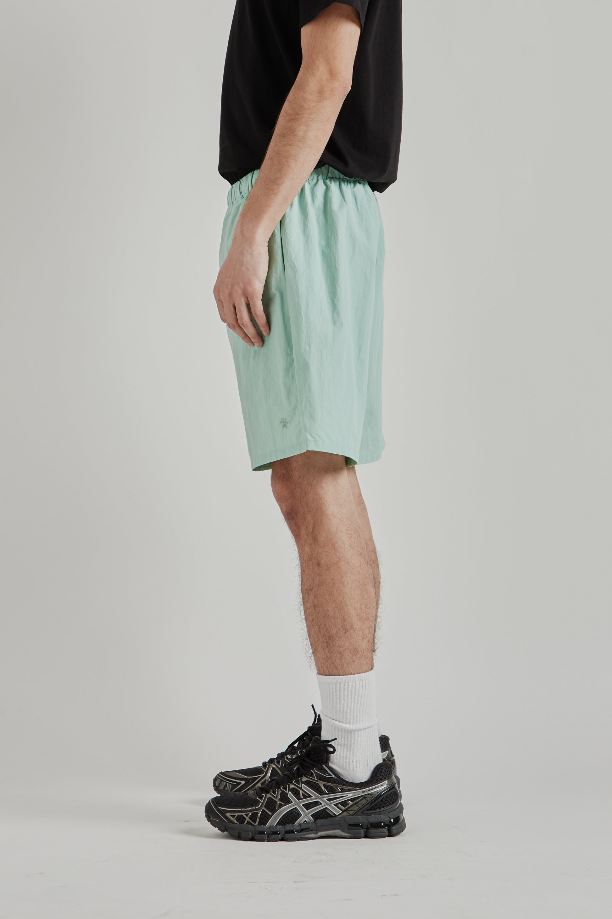 Goldwin SS26 Nylon Shorts Opal Green1737
