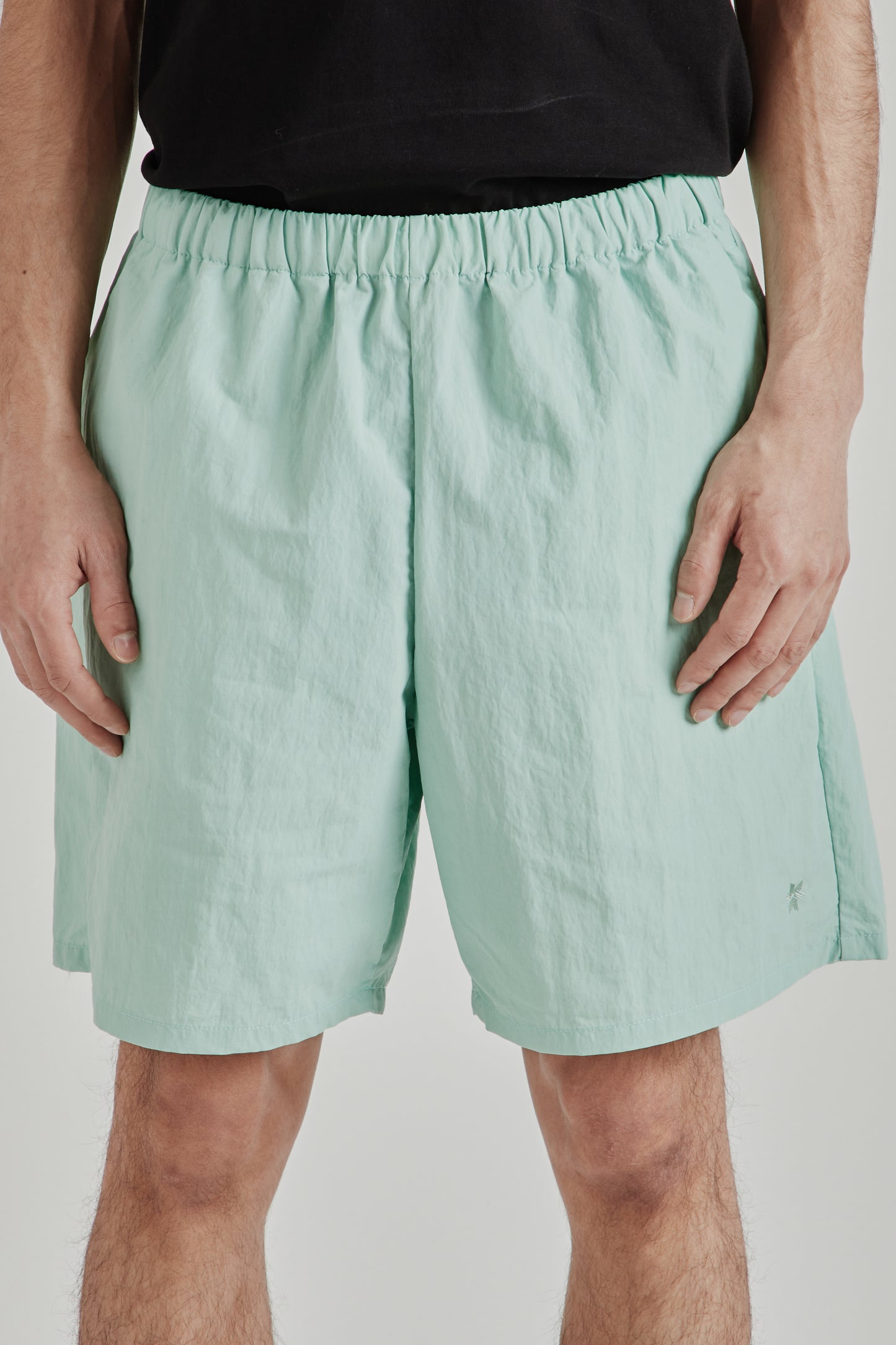 Goldwin SS26 Nylon Shorts Opal Green1745