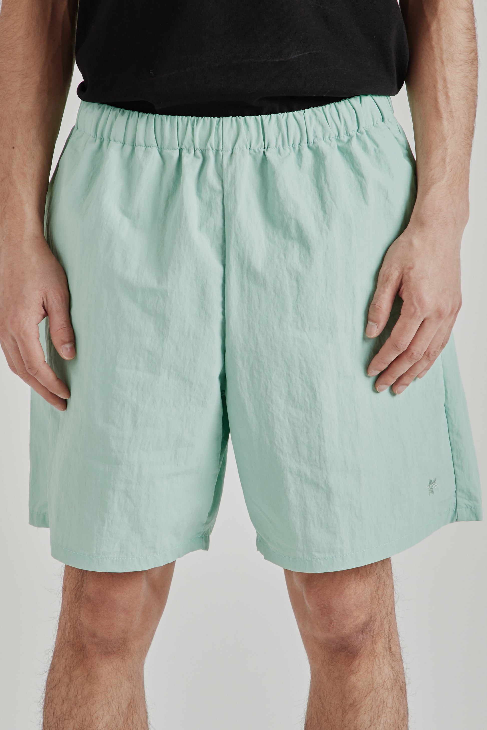 Goldwin SS26 Nylon Shorts Opal Green1745