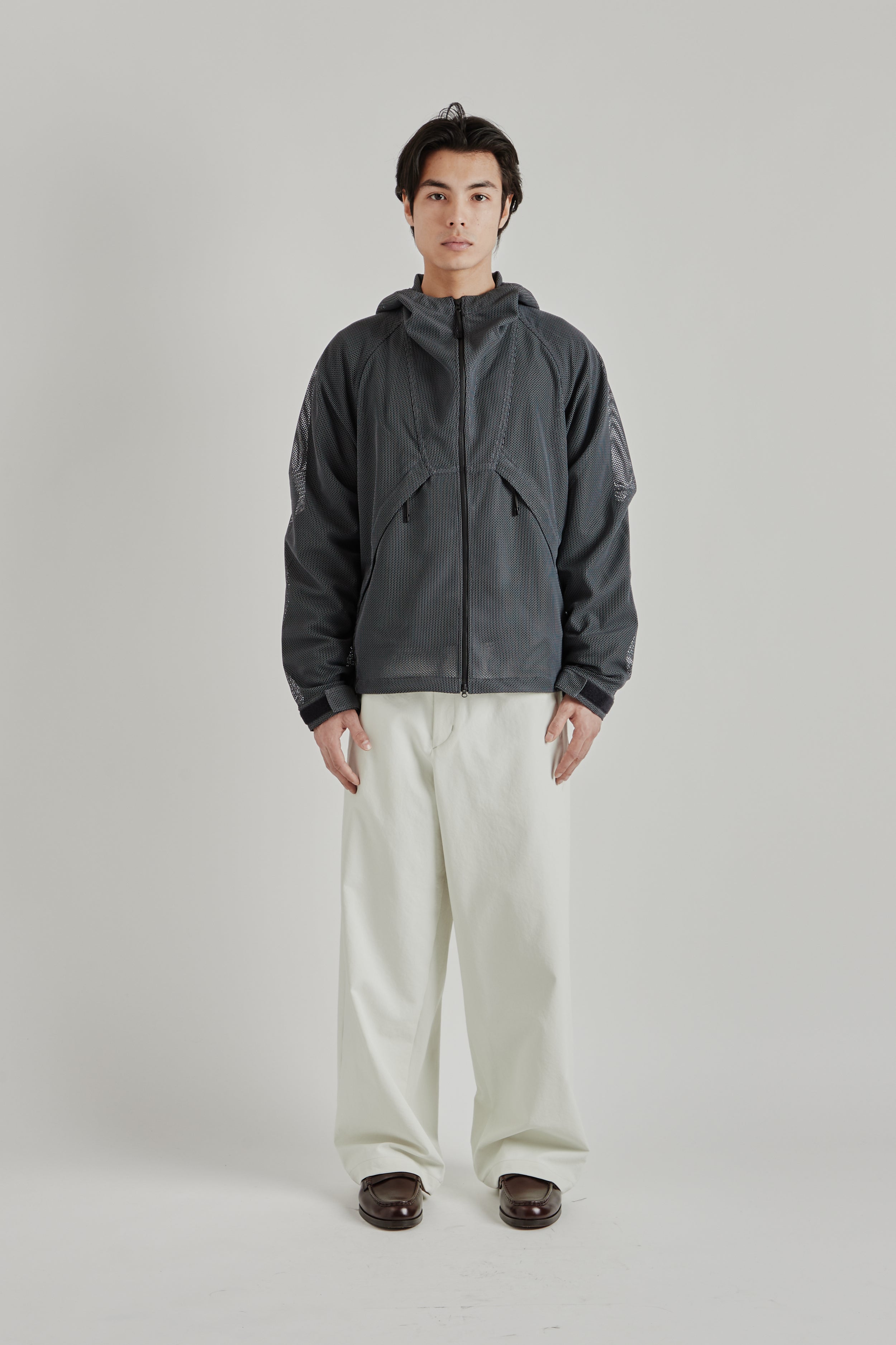 Goldwin Tonalith Mesh Hooded Jacket - Black | Wallace Mercantile Shop
