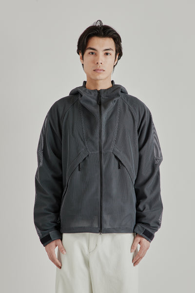 Goldwin Tonalith Mesh Hooded Jacket - Black | Wallace Mercantile Shop