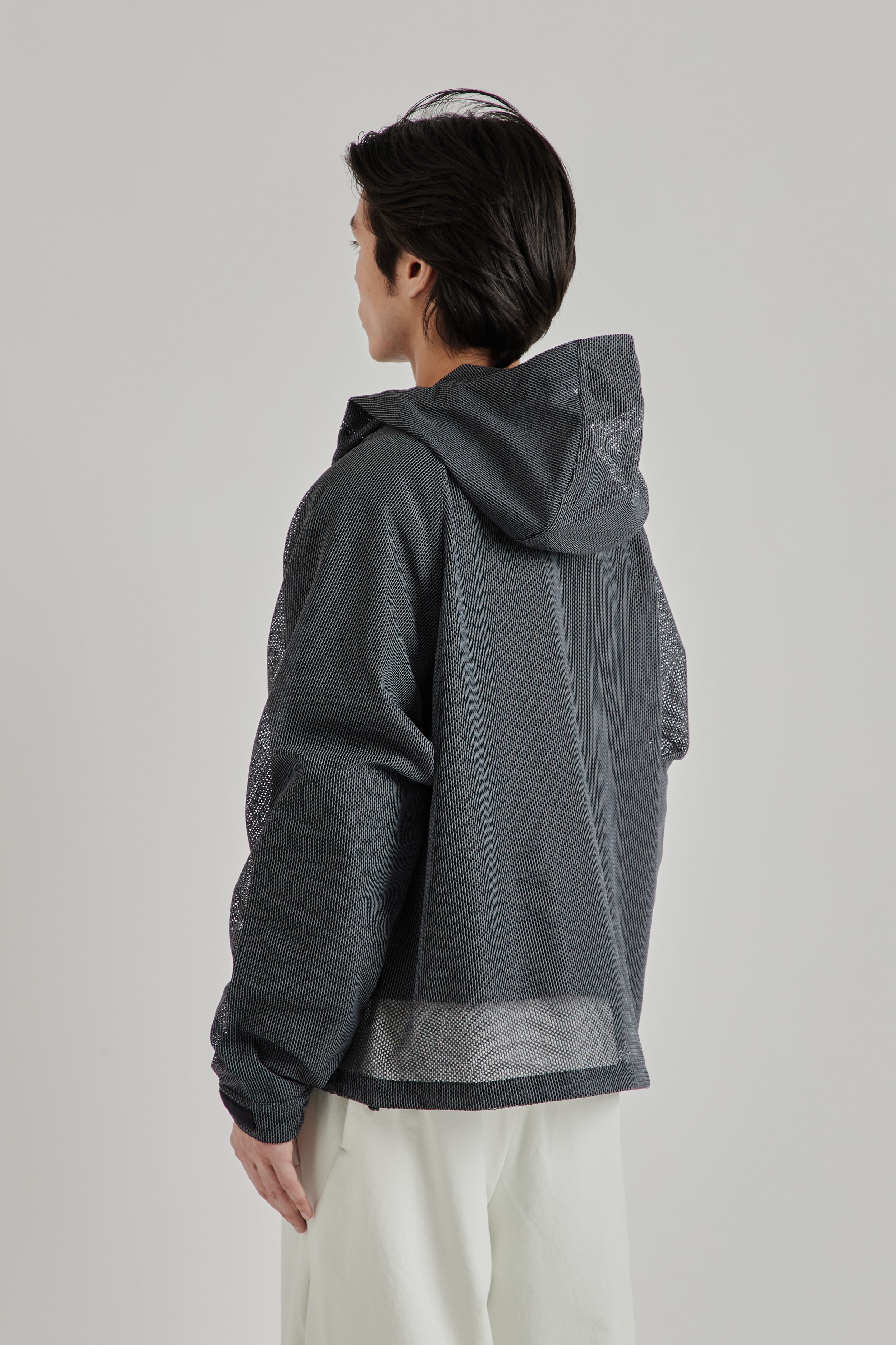 Goldwin Tonalith Mesh Hooded Jacket - Black | Wallace Mercantile Shop