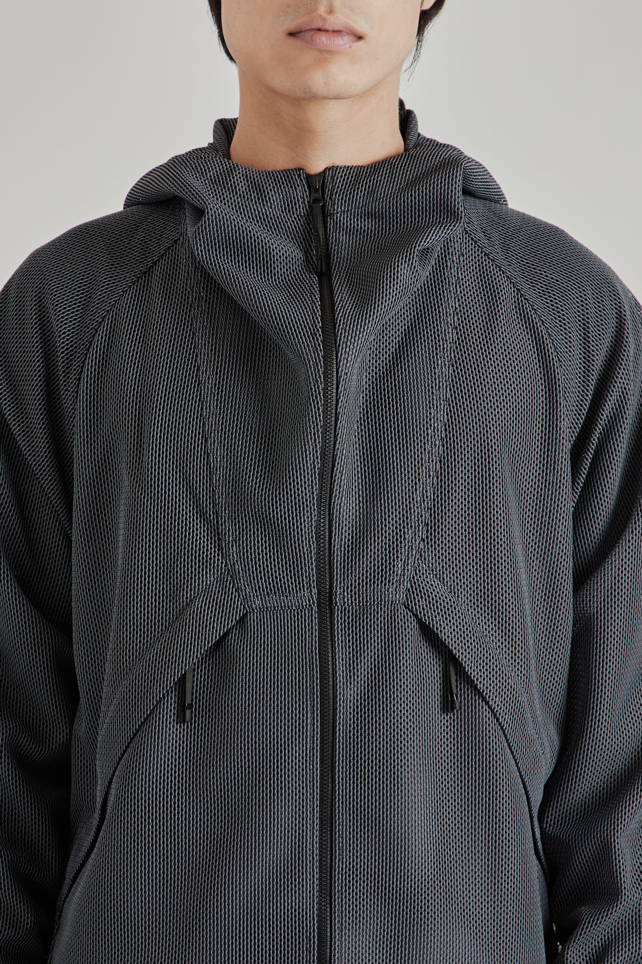 Goldwin Tonalith Mesh Hooded Jacket - Black | Wallace Mercantile Shop