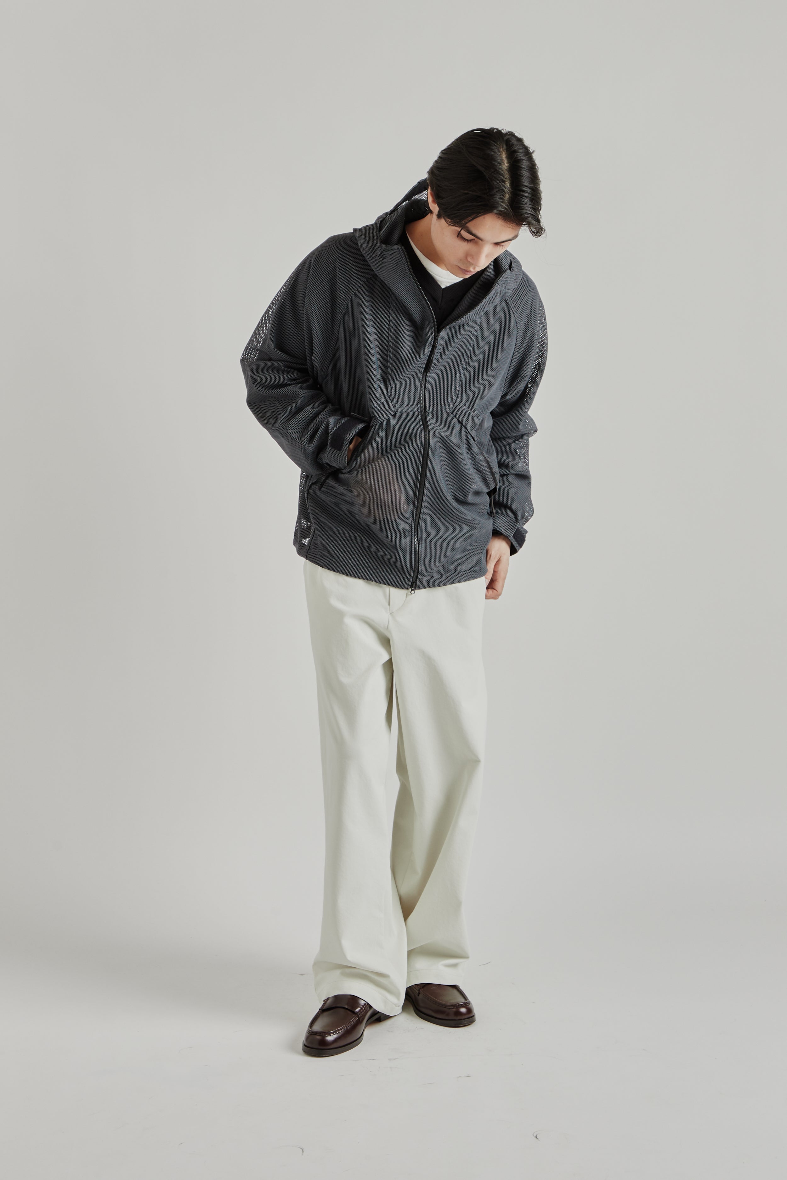 Goldwin Tonalith Mesh Hooded Jacket - Black | Wallace Mercantile Shop